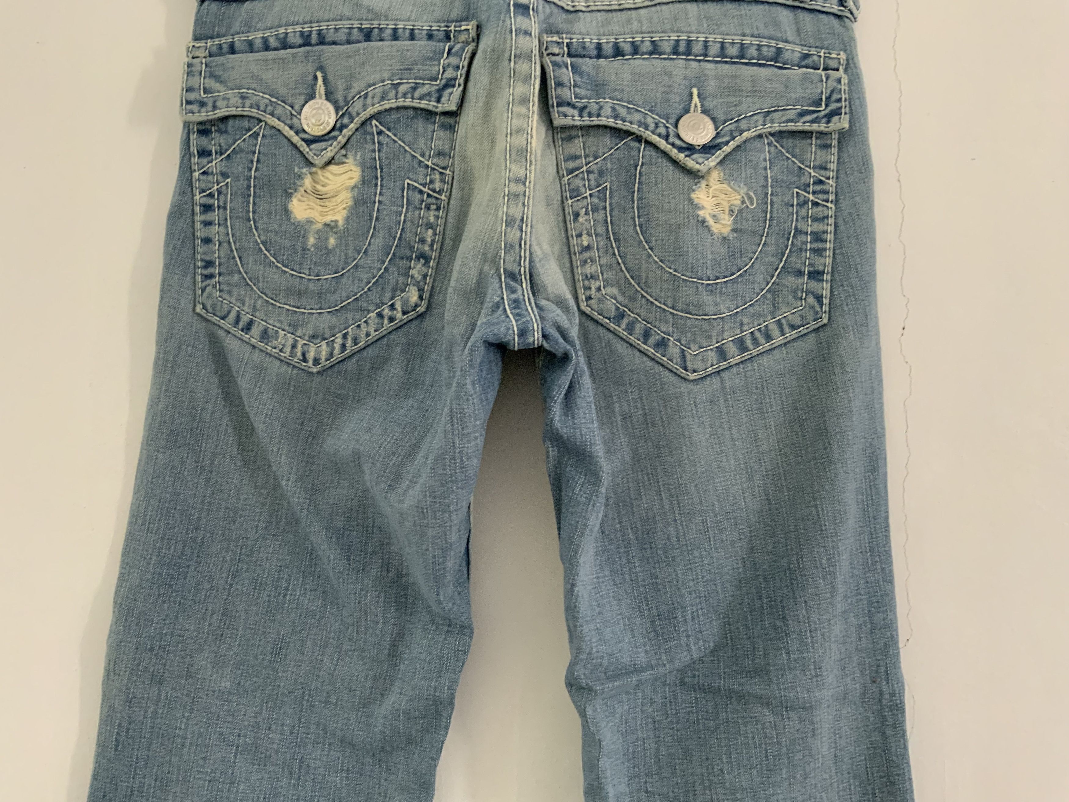True Religion Vintage True Religion Distressed Denim Size US 33 - 9 Thumbnail