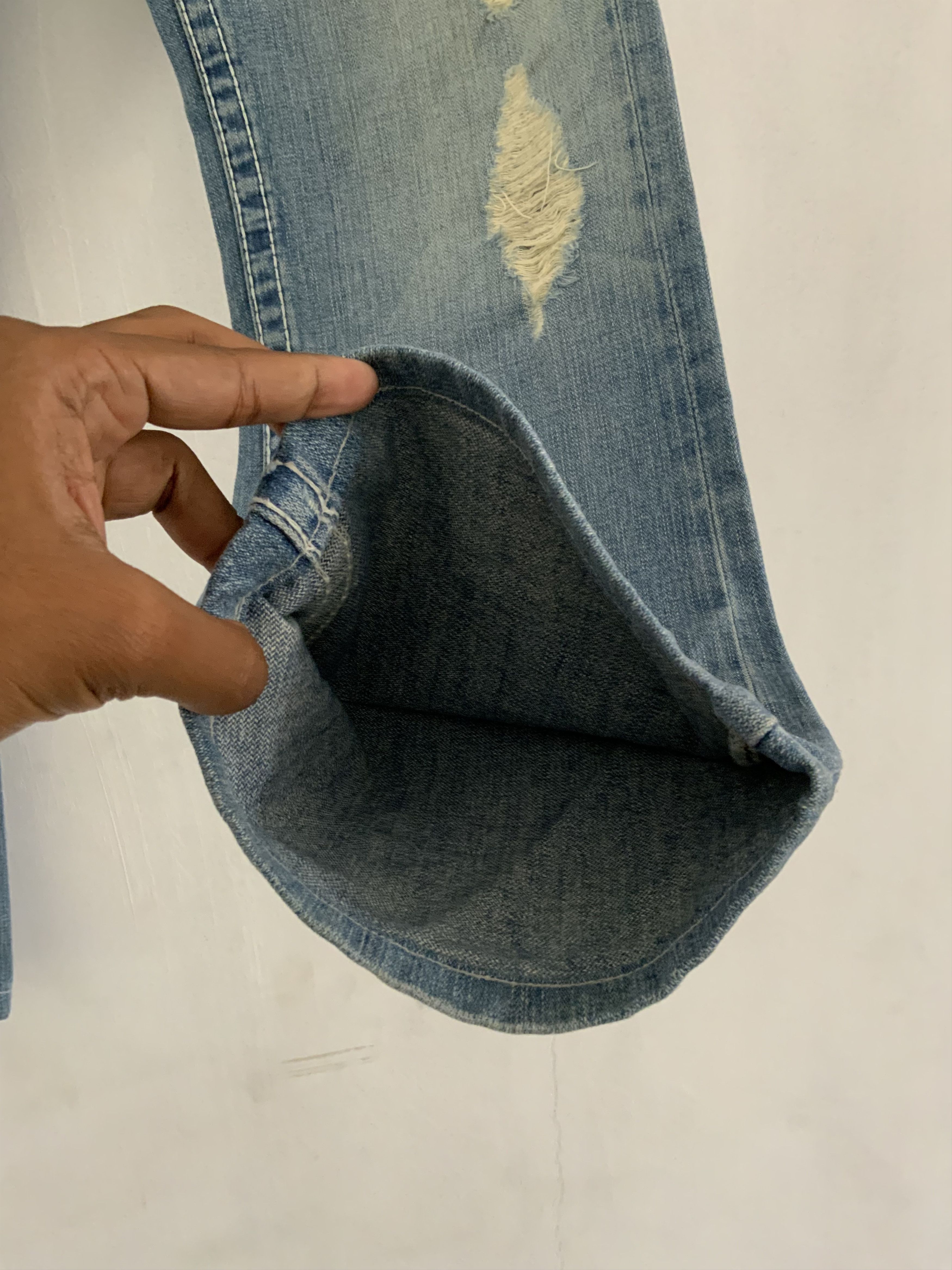 True Religion Vintage True Religion Distressed Denim Size US 33 - 6 Thumbnail
