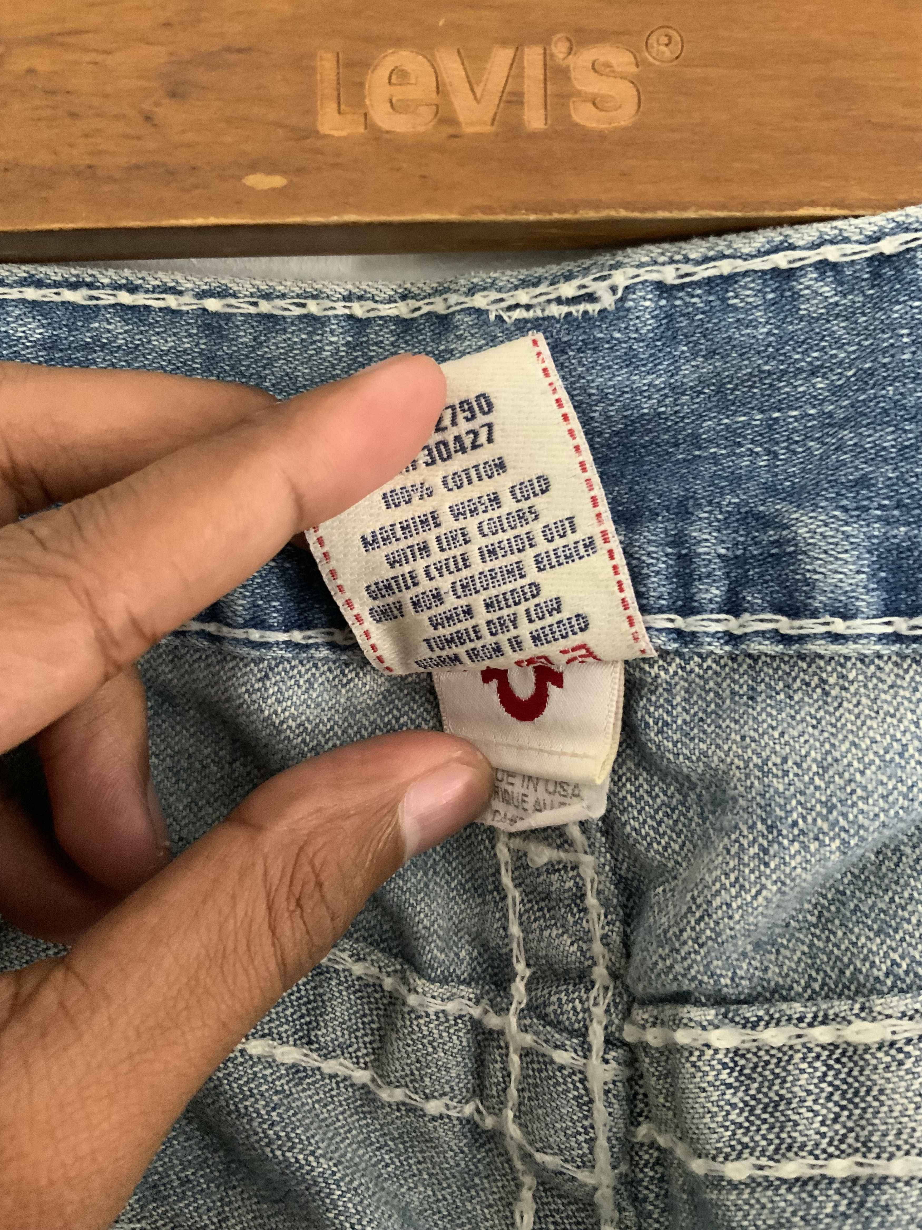 True Religion Vintage True Religion Distressed Denim Size US 33 - 22 Thumbnail