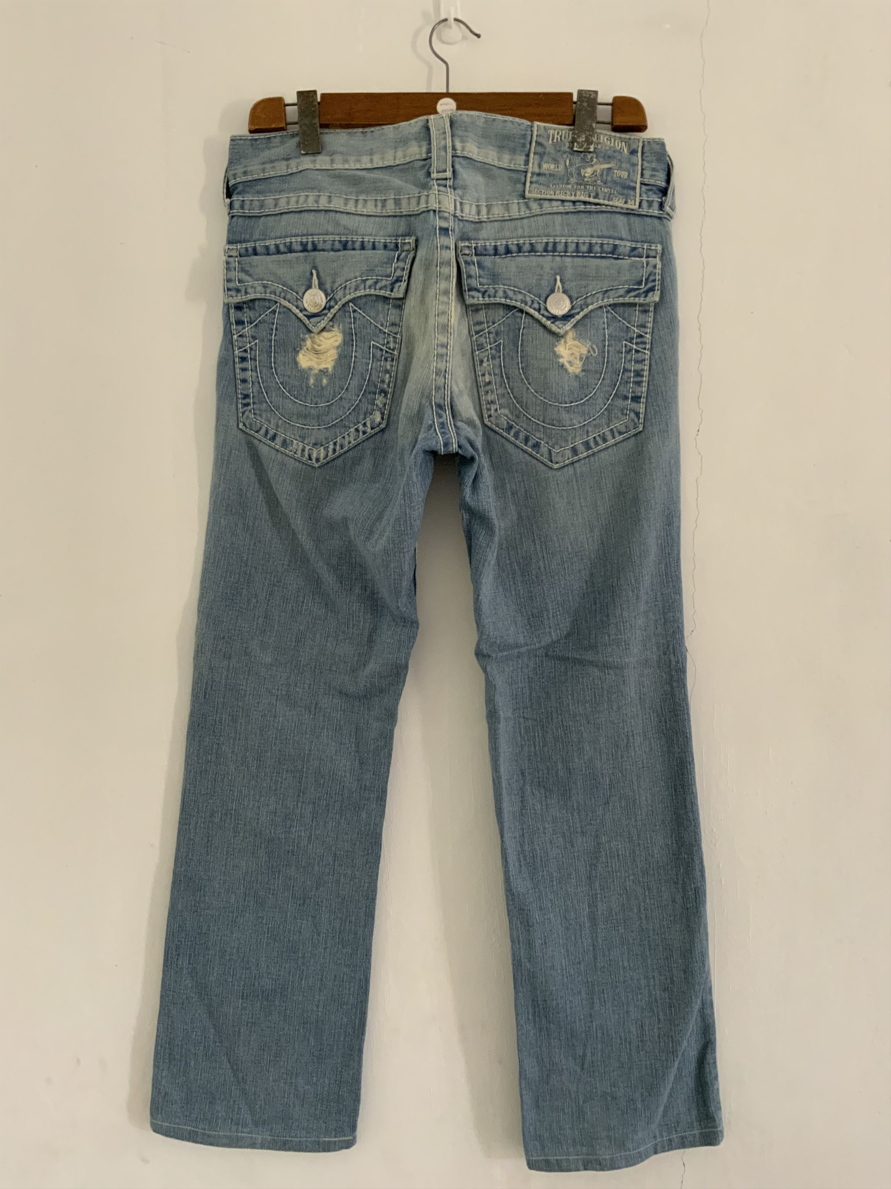 True Religion Vintage True Religion Distressed Denim Size US 33 - 2 Thumbnail
