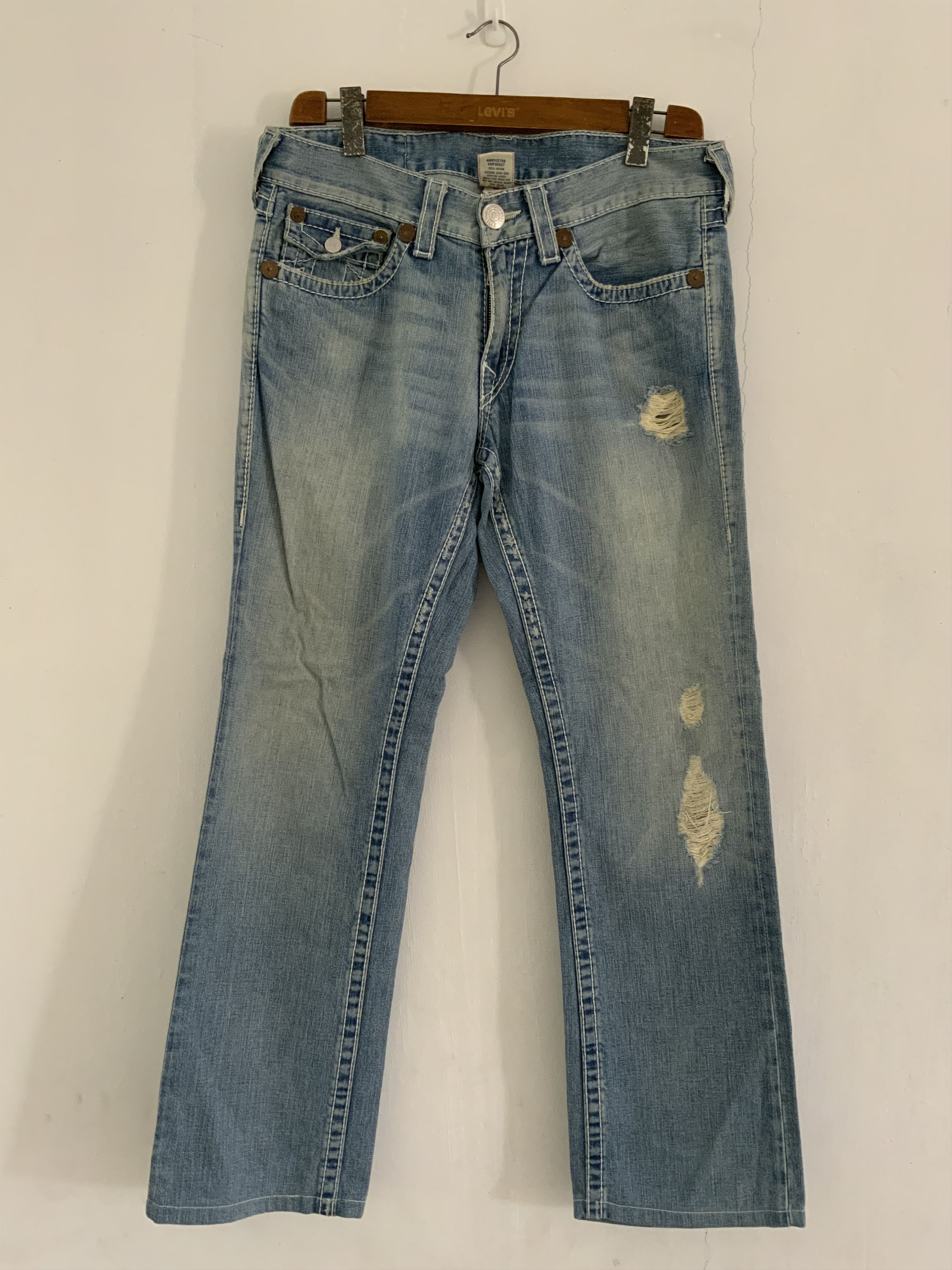 True Religion Vintage True Religion Distressed Denim Size US 33 - 1 Thumbnail