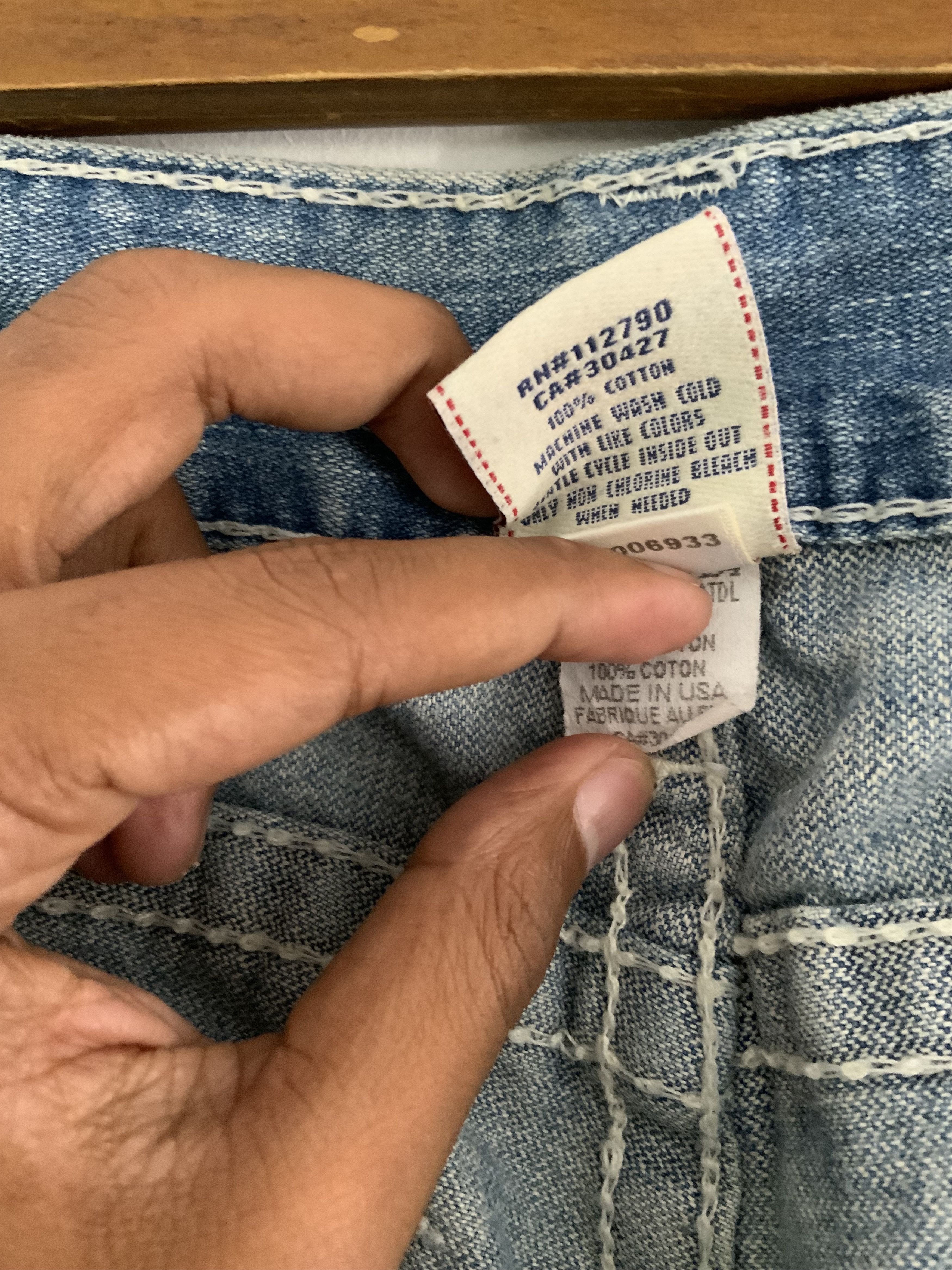 True Religion Vintage True Religion Distressed Denim Size US 33 - 24 Thumbnail
