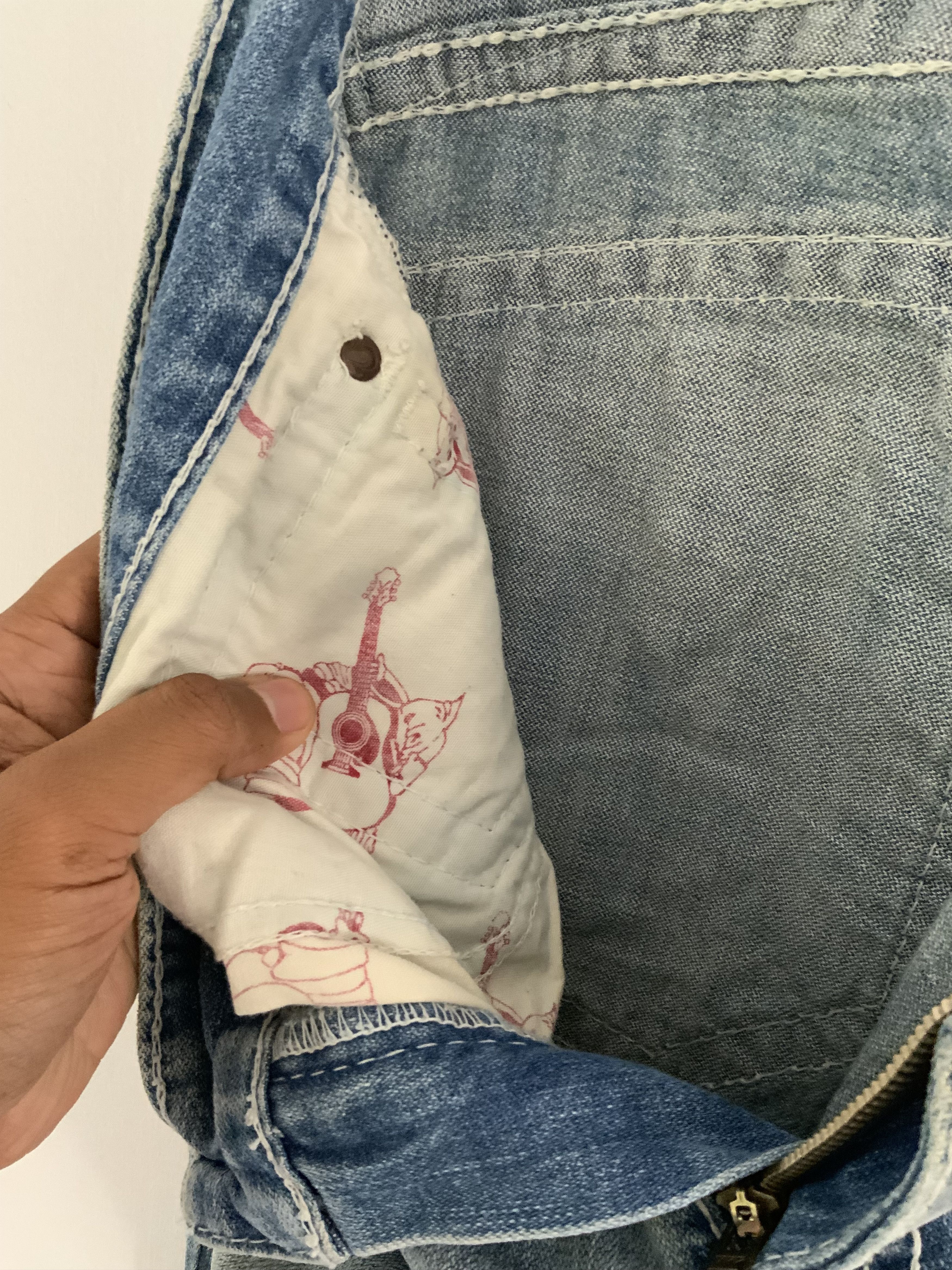 True Religion Vintage True Religion Distressed Denim Size US 33 - 16 Thumbnail