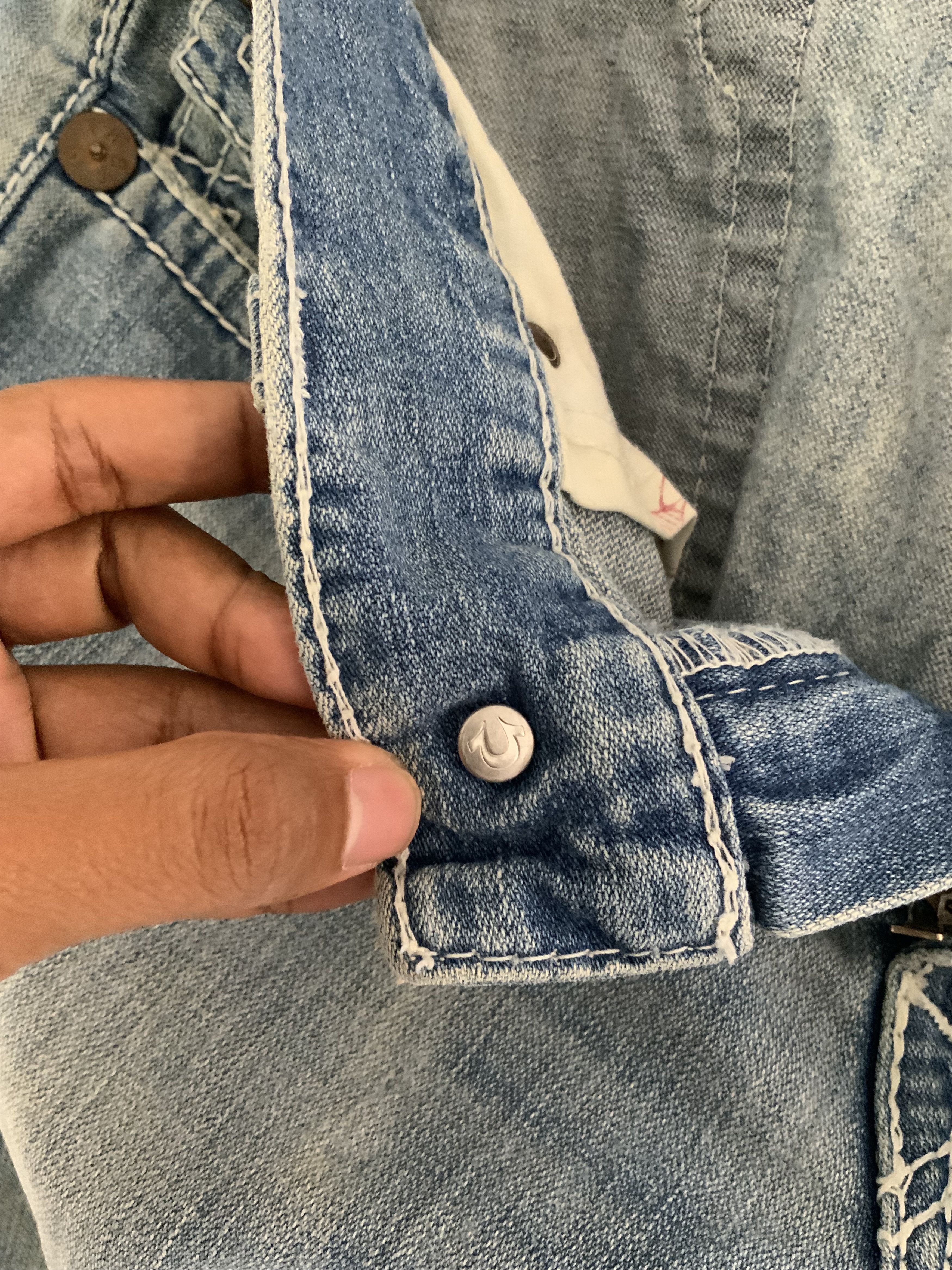 True Religion Vintage True Religion Distressed Denim Size US 33 - 19 Thumbnail