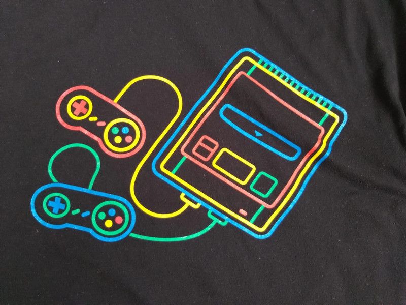 Nintendo Nintendo SNES Classic Mini Graphic Gaming T-Shirt Retro Size US L / EU 52-54 / 3 - 2 Thumbnail
