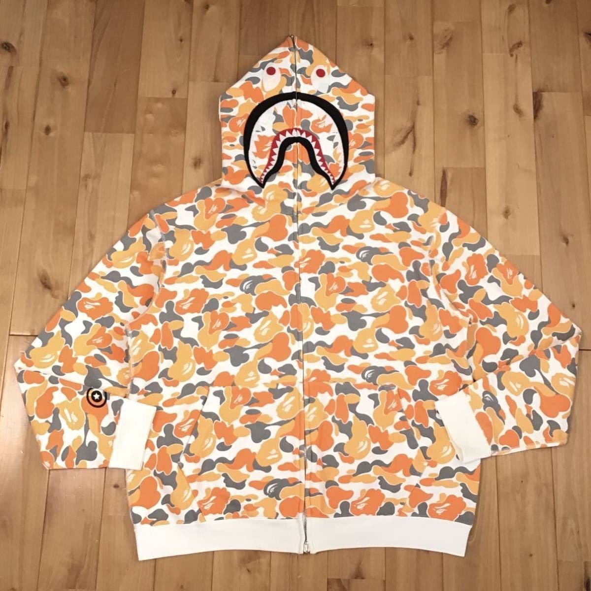 🔥Fukuoka city camo🔥 shark full zip hoodie BAPE APE NIGO