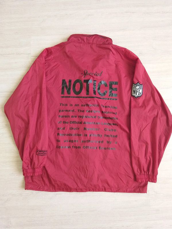 NFL Vintage Washington Redskins NFL Teamline Coach Jacket Red Size US XXL / EU 58 / 5 - 2 Thumbnail
