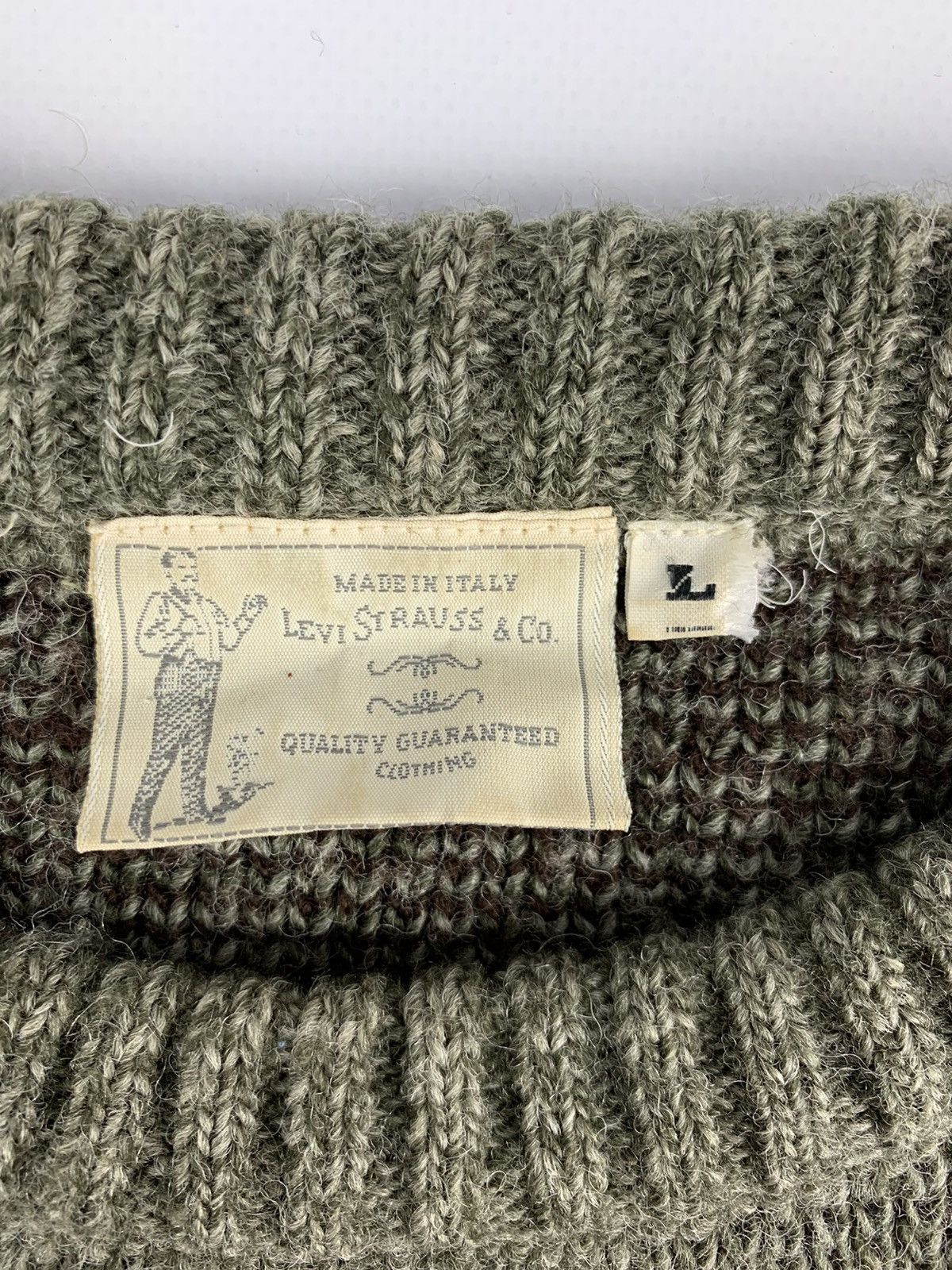 Levi's × Vintage Levis Vintage Knitwear Wool Sweater Size US L / EU 52-54 / 3 - 4 Thumbnail