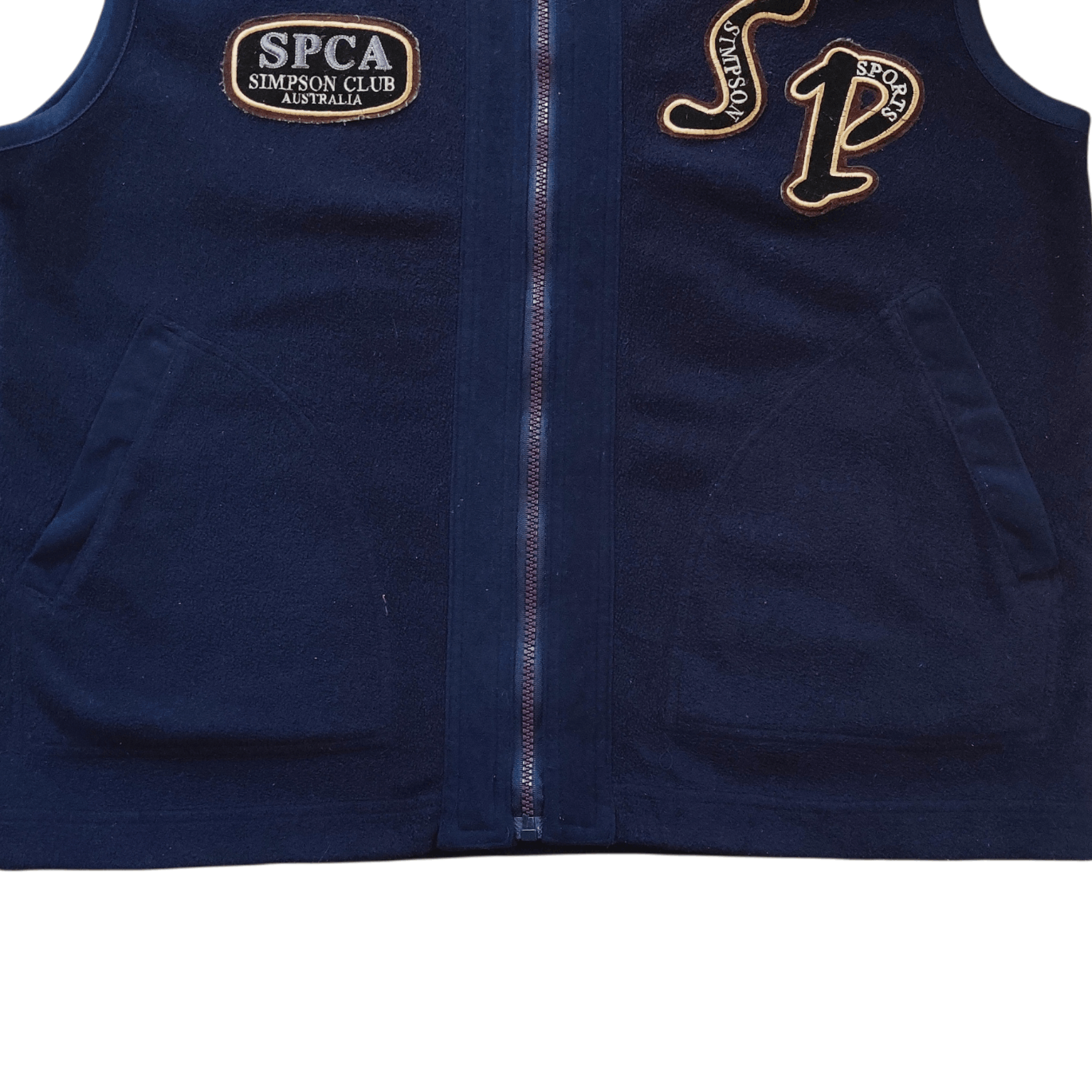 The Simpsons Vintage Simpson Club Australia Fleece Vest Size US L / EU 52-54 / 3 - 3 Thumbnail