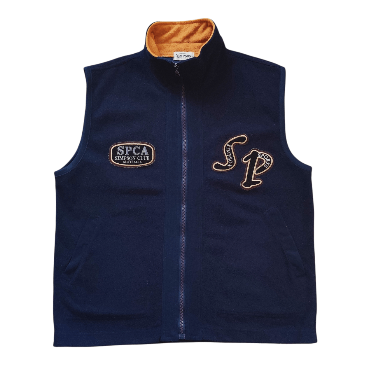 The Simpsons Vintage Simpson Club Australia Fleece Vest Size US L / EU 52-54 / 3 - 1 Thumbnail