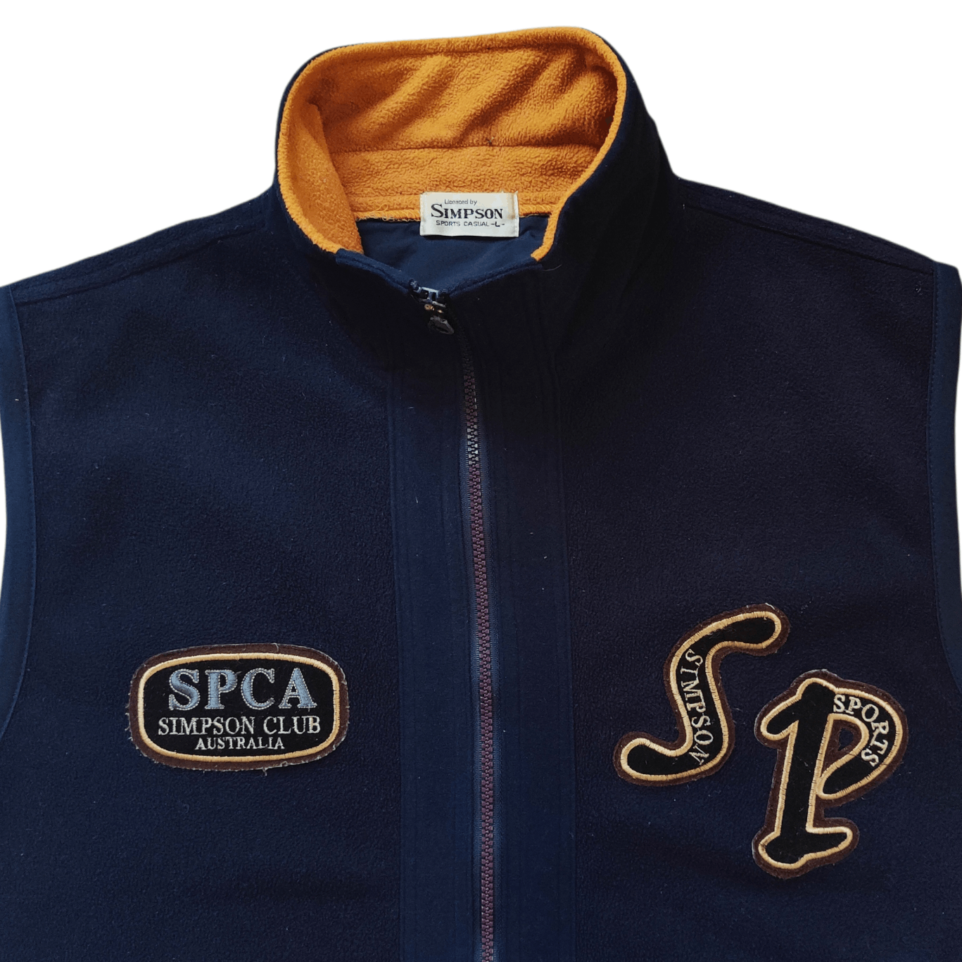 The Simpsons Vintage Simpson Club Australia Fleece Vest Size US L / EU 52-54 / 3 - 2 Thumbnail