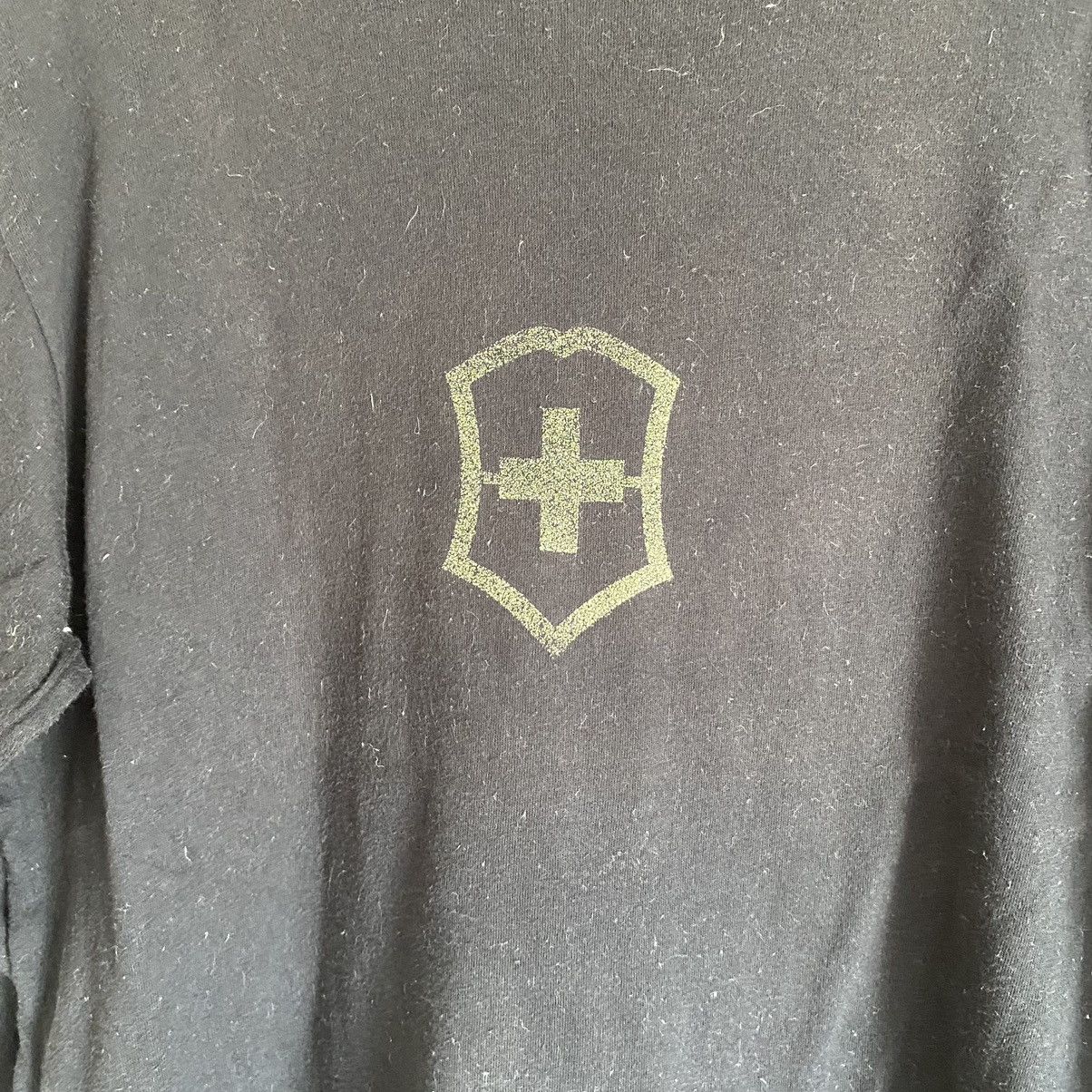 Victorinox Vintage Victorinox Long Sleeve Black T-Shirt Size US M / EU 48-50 / 2 - 2 Thumbnail