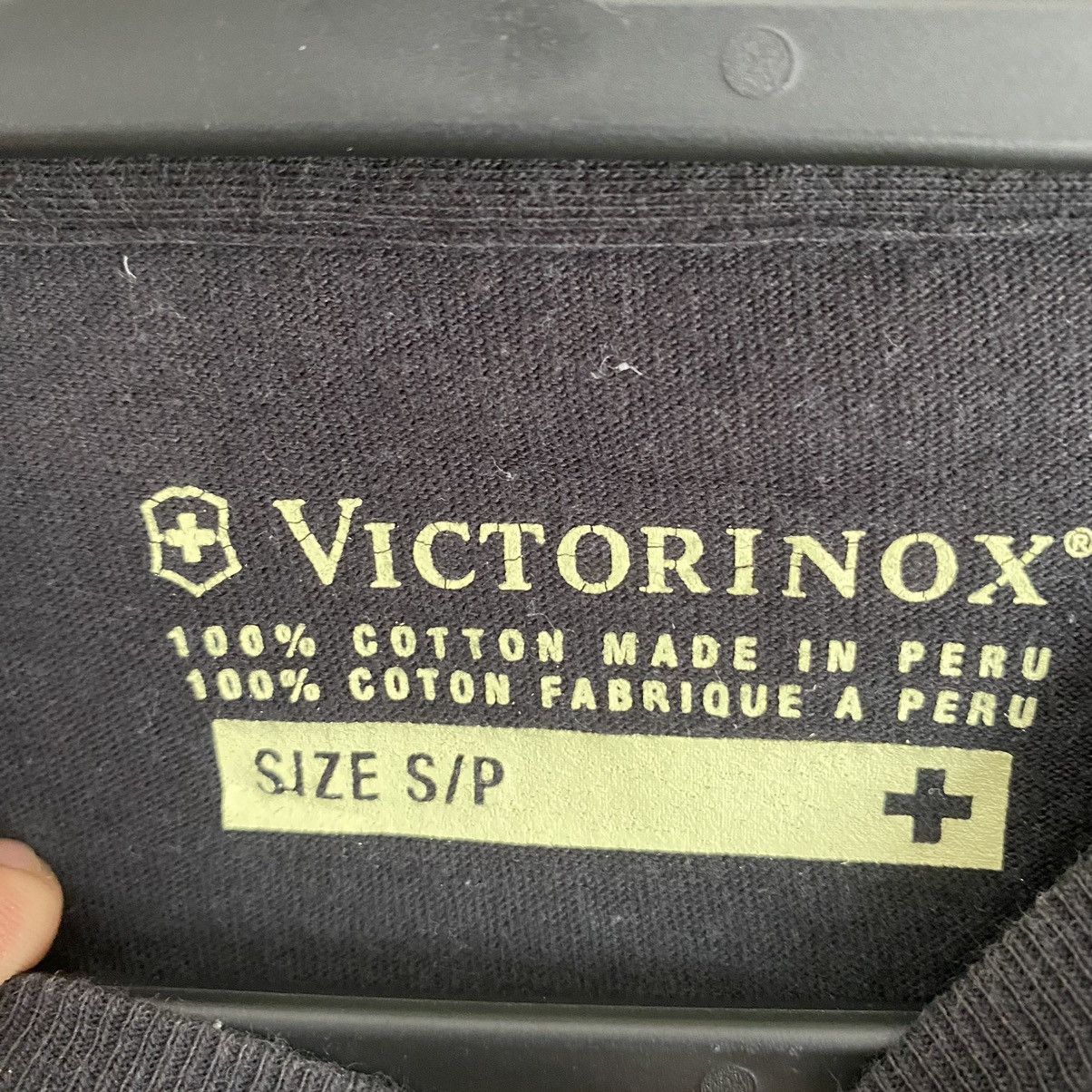 Victorinox Vintage Victorinox Long Sleeve Black T-Shirt Size US M / EU 48-50 / 2 - 3 Thumbnail