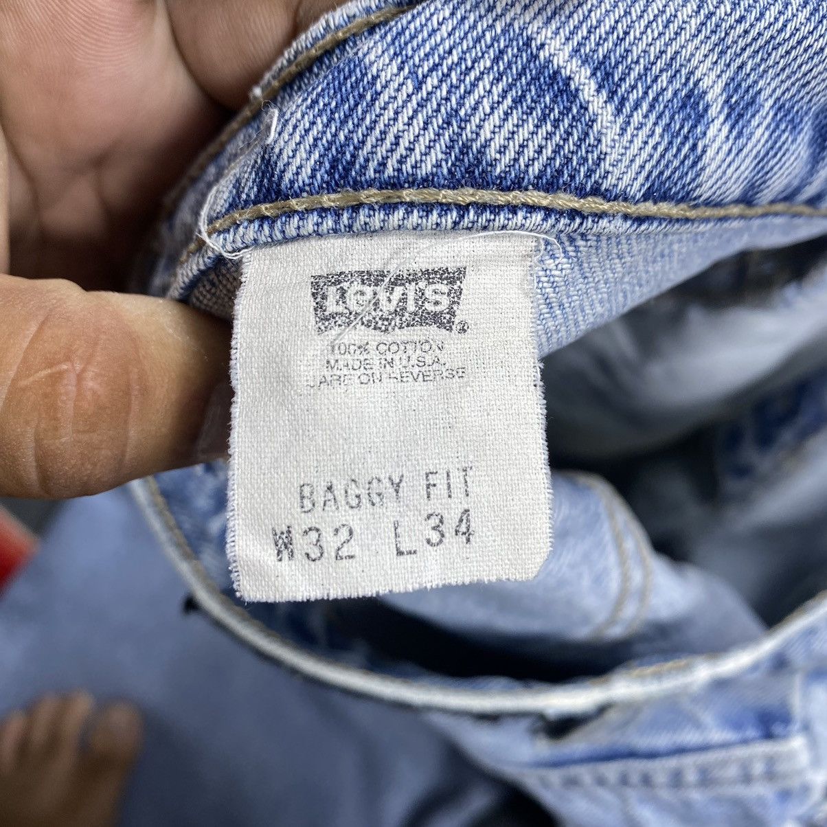 Levi's Vintage Levi’s L2 USA 90s Silver Tab Baggy Fit Jeans Size US 32 / EU 48 - 13 Thumbnail