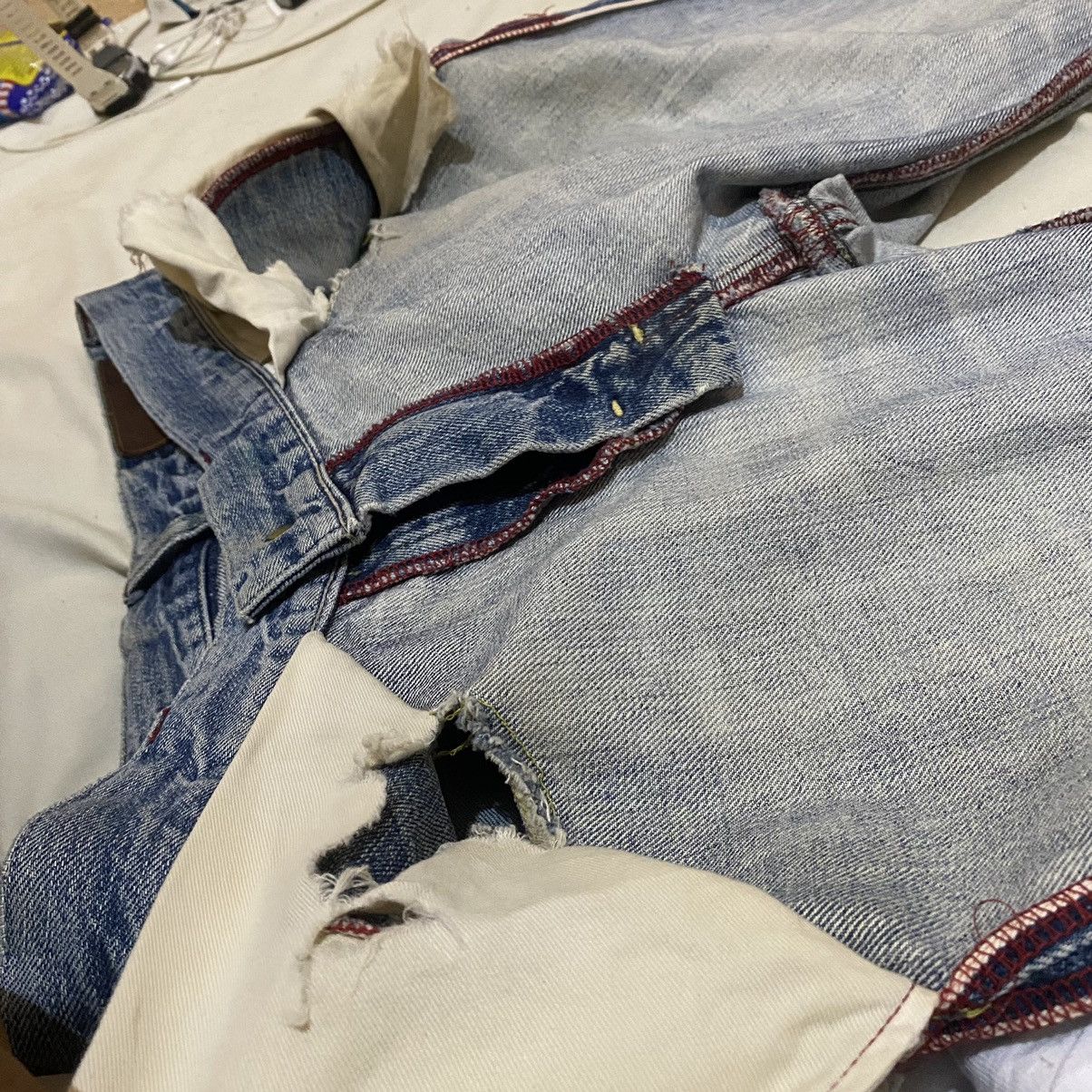 Vintage Vintage Japanese Brand Rantis Selvedge Distressed Denim Size US 33 - 21 Thumbnail