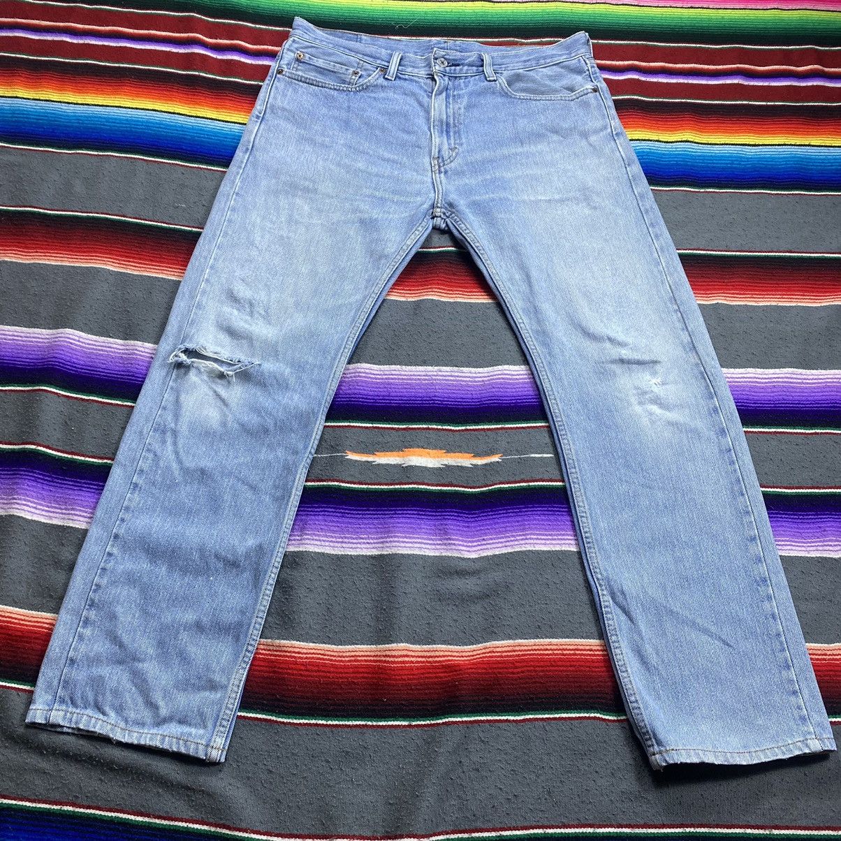 Levi's Vintage Levi’s 505 Light Washed Distressed Denim Size US 36 / EU 52 - 3 Thumbnail
