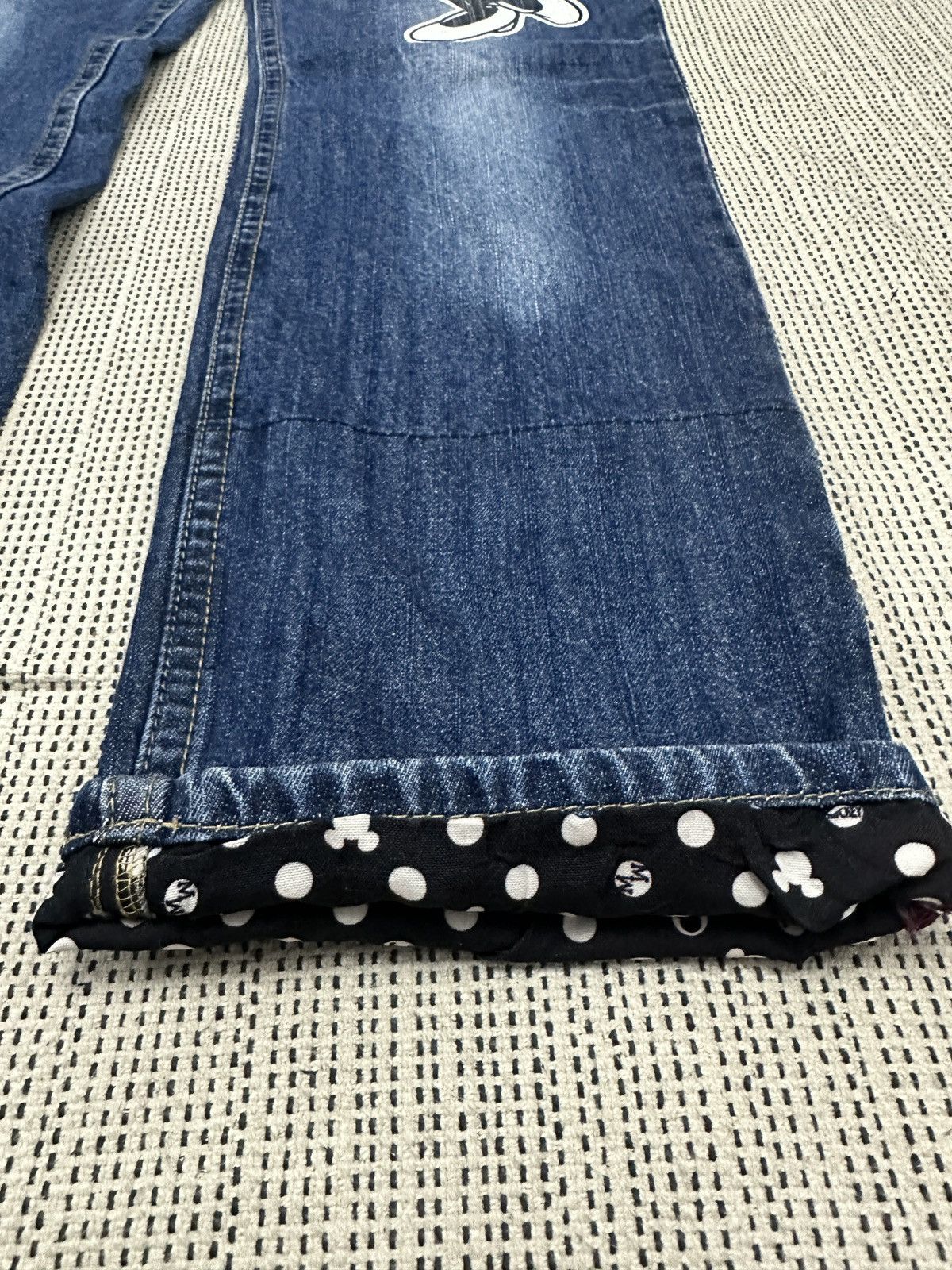 Disney SICK🔥 Disney Mickey Mouse Print Jeans Size US 31 - 9 Thumbnail