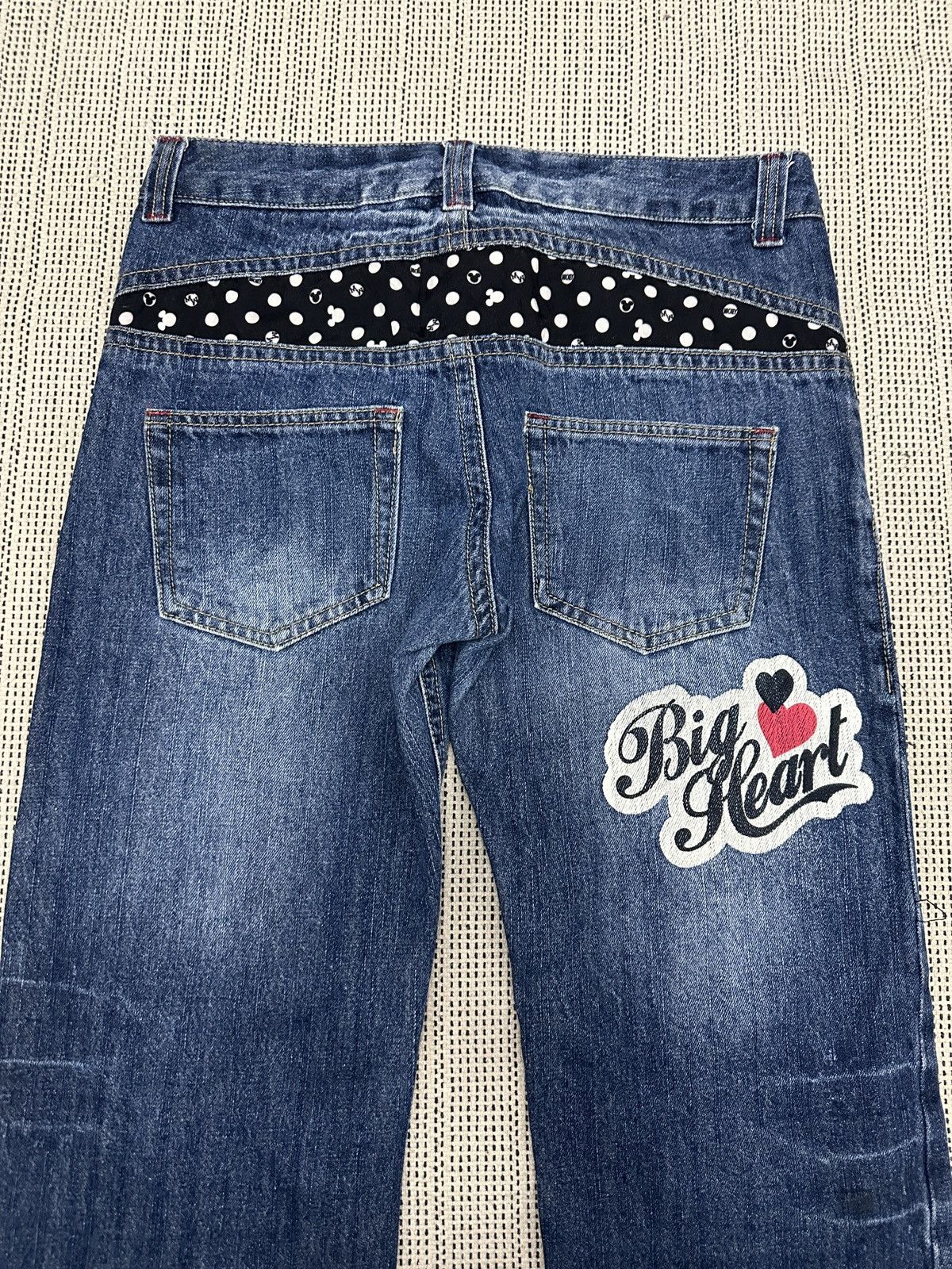 Disney SICK🔥 Disney Mickey Mouse Print Jeans Size US 31 - 5 Thumbnail