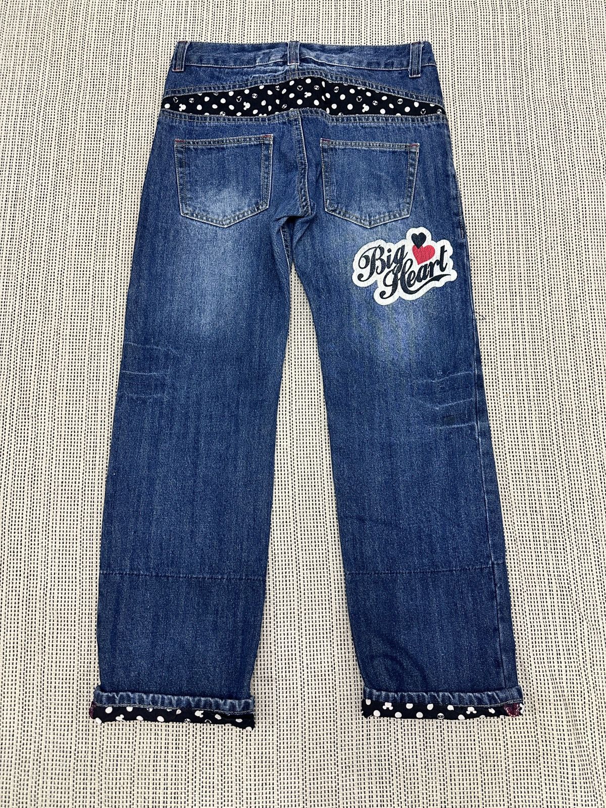 Disney SICK🔥 Disney Mickey Mouse Print Jeans Size US 31 - 6 Thumbnail