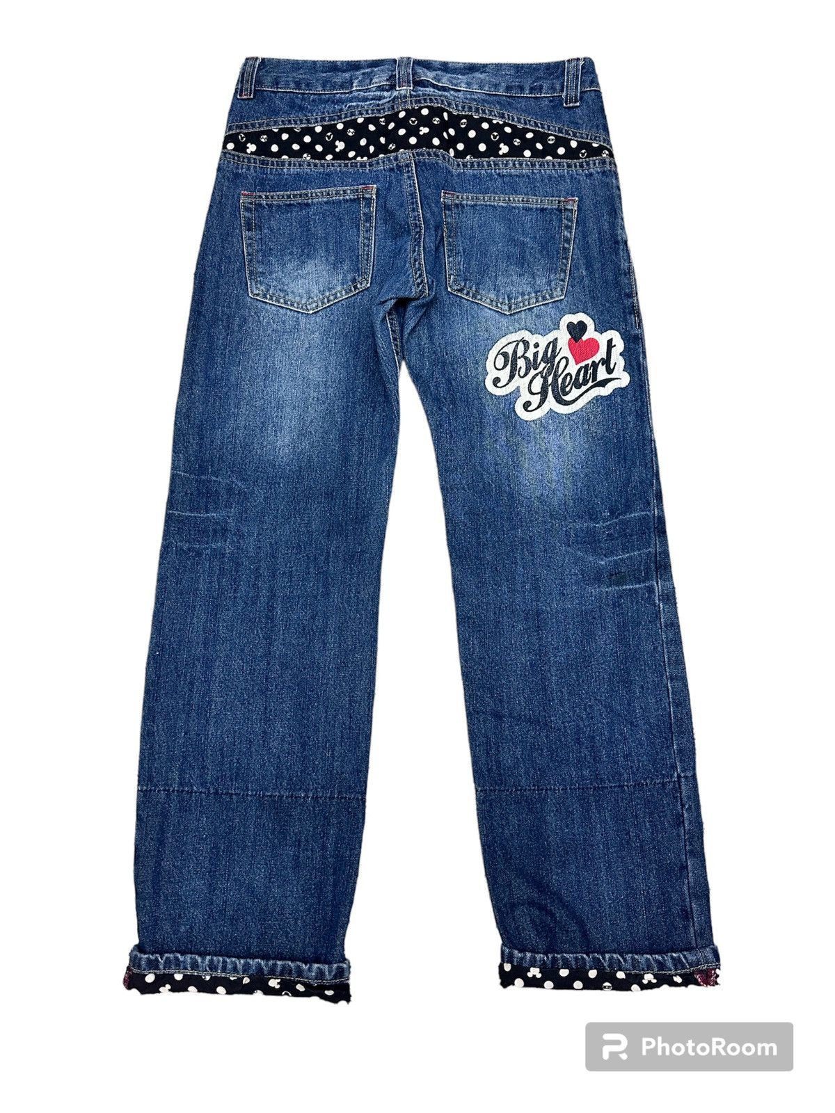 Disney SICK🔥 Disney Mickey Mouse Print Jeans Size US 31 - 2 Thumbnail