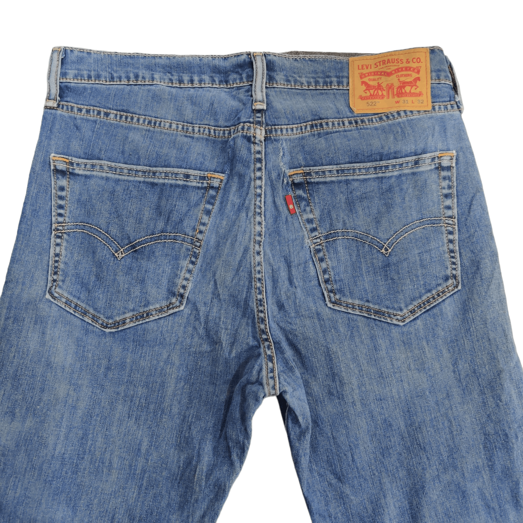 Levi's Blue Wash Levis 522 Jeans Size US 34 / EU 50 - 3 Thumbnail