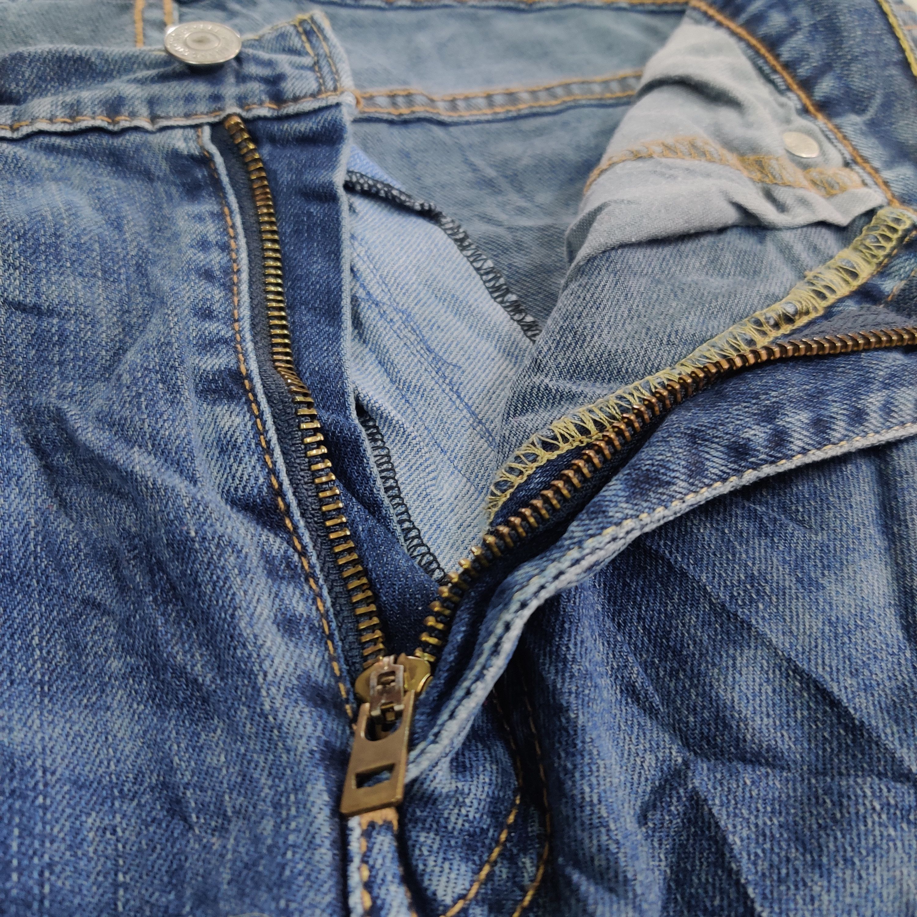 Levi's Blue Wash Levis 522 Jeans Size US 34 / EU 50 - 9 Thumbnail