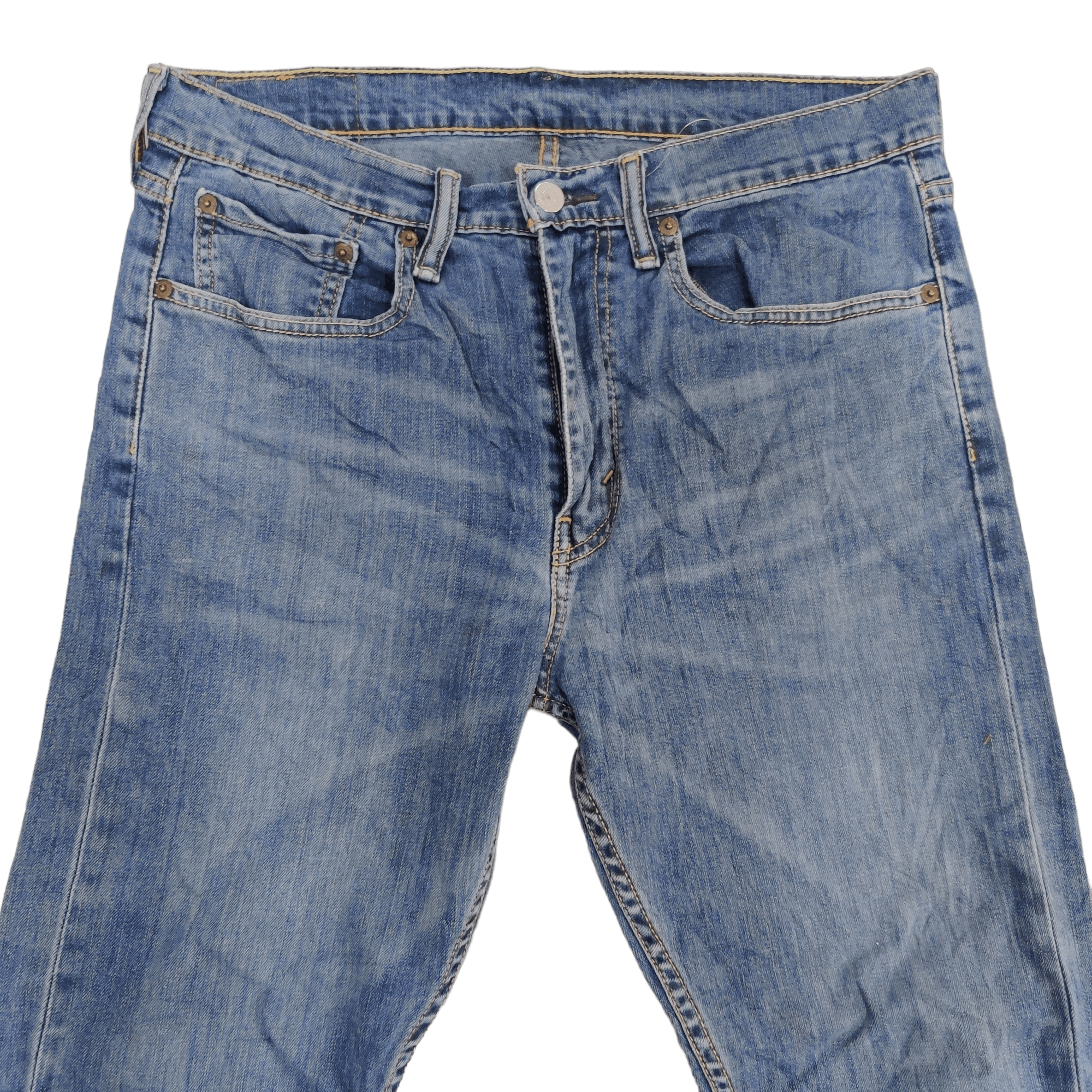 Levi's Blue Wash Levis 522 Jeans Size US 34 / EU 50 - 4 Thumbnail