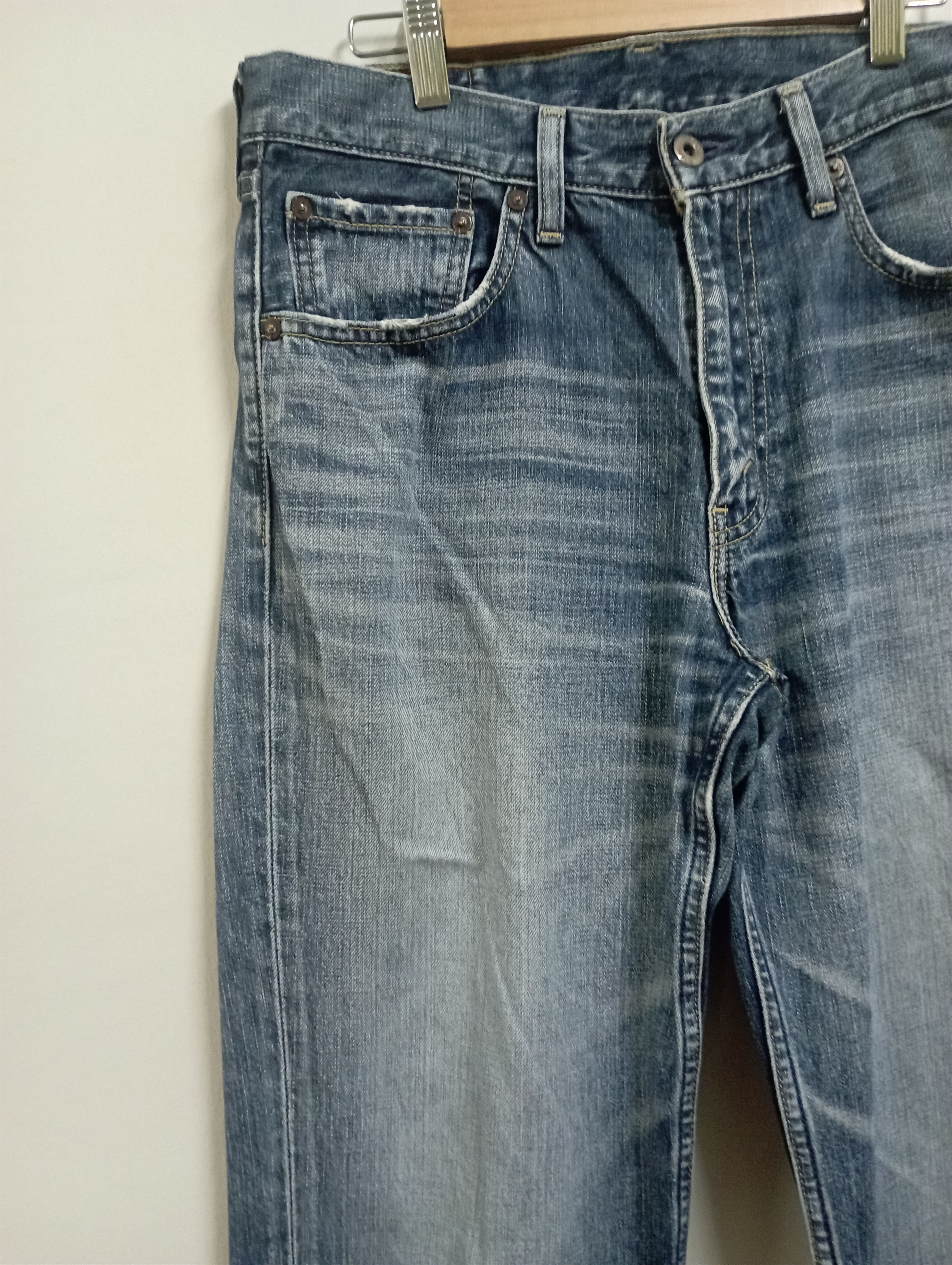 Sugar Cane Levi's 502 Vintage Distressed Stone Wash Japan Leather Patch Size US 32 / EU 48 - 6 Thumbnail