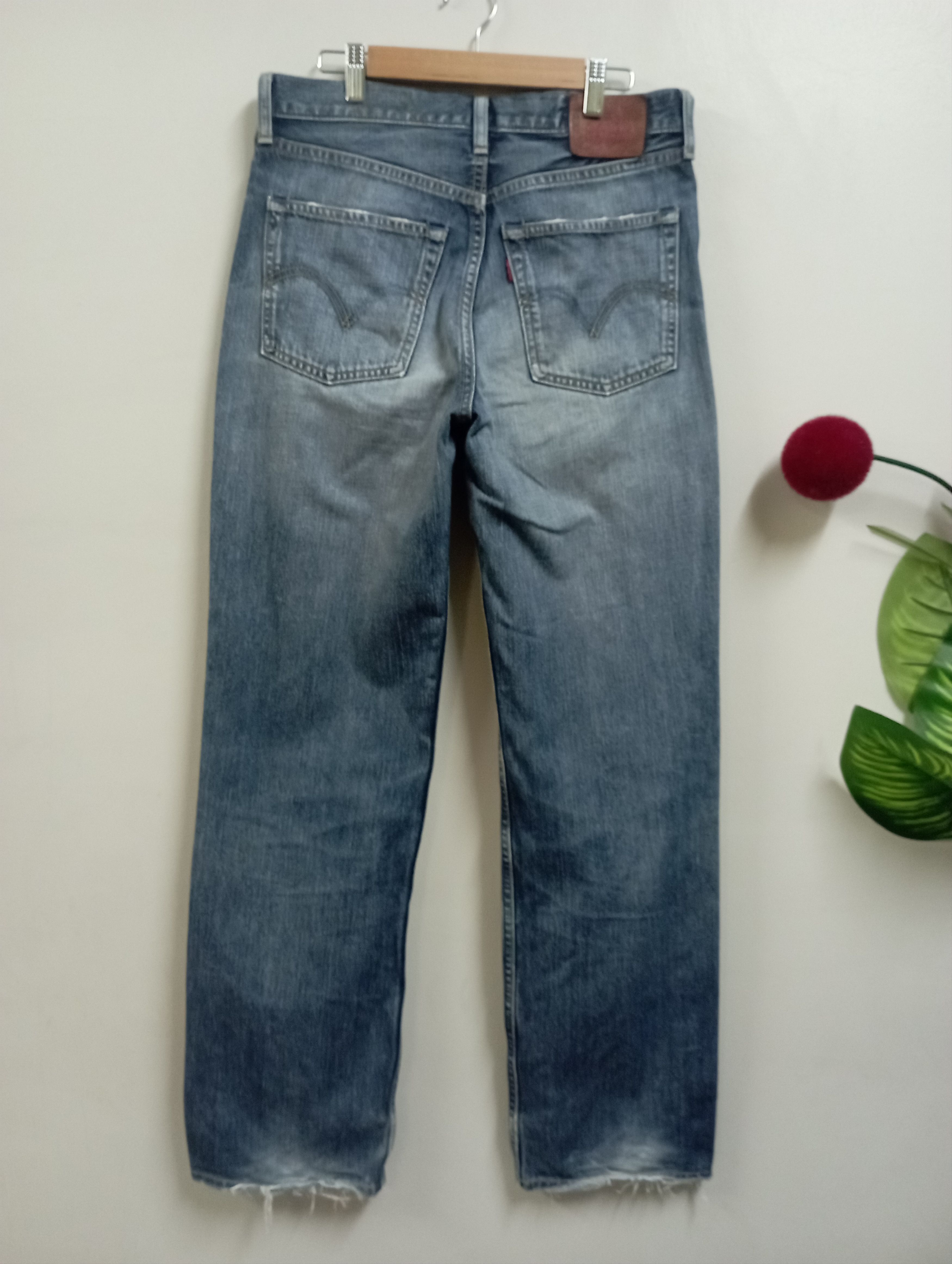 Sugar Cane Levi's 502 Vintage Distressed Stone Wash Japan Leather Patch Size US 32 / EU 48 - 2 Thumbnail
