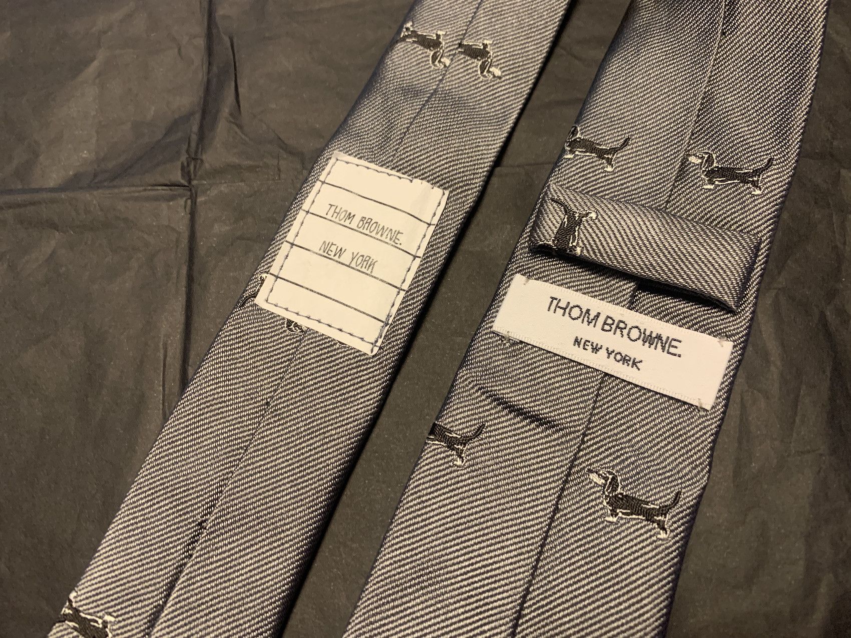 Thom Browne Tie Hector Print Size ONE SIZE - 3 Thumbnail