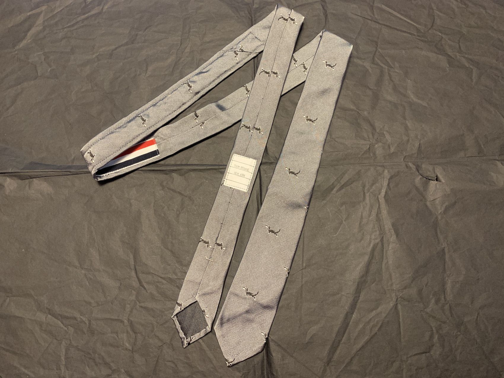 Thom Browne Tie Hector Print Size ONE SIZE - 2 Thumbnail