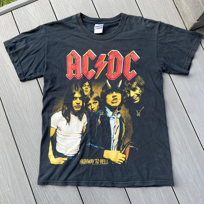 Vintage AC/DC TOUR BAND TEE SHIRT SMALL Highway to Hell Black | Grailed