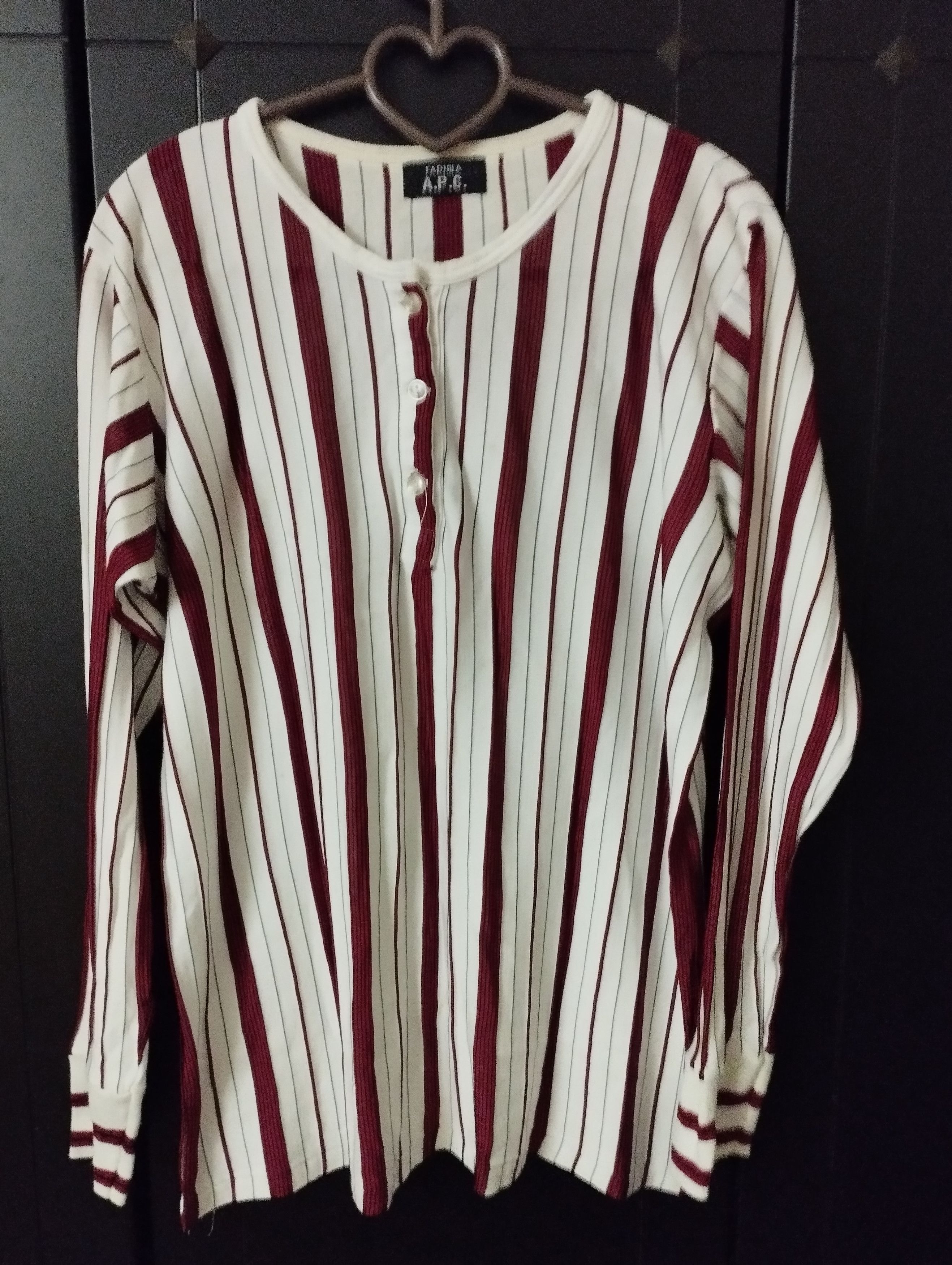 Stiped Long Sleeve A.P.C Fadhila 21.5x25 inches