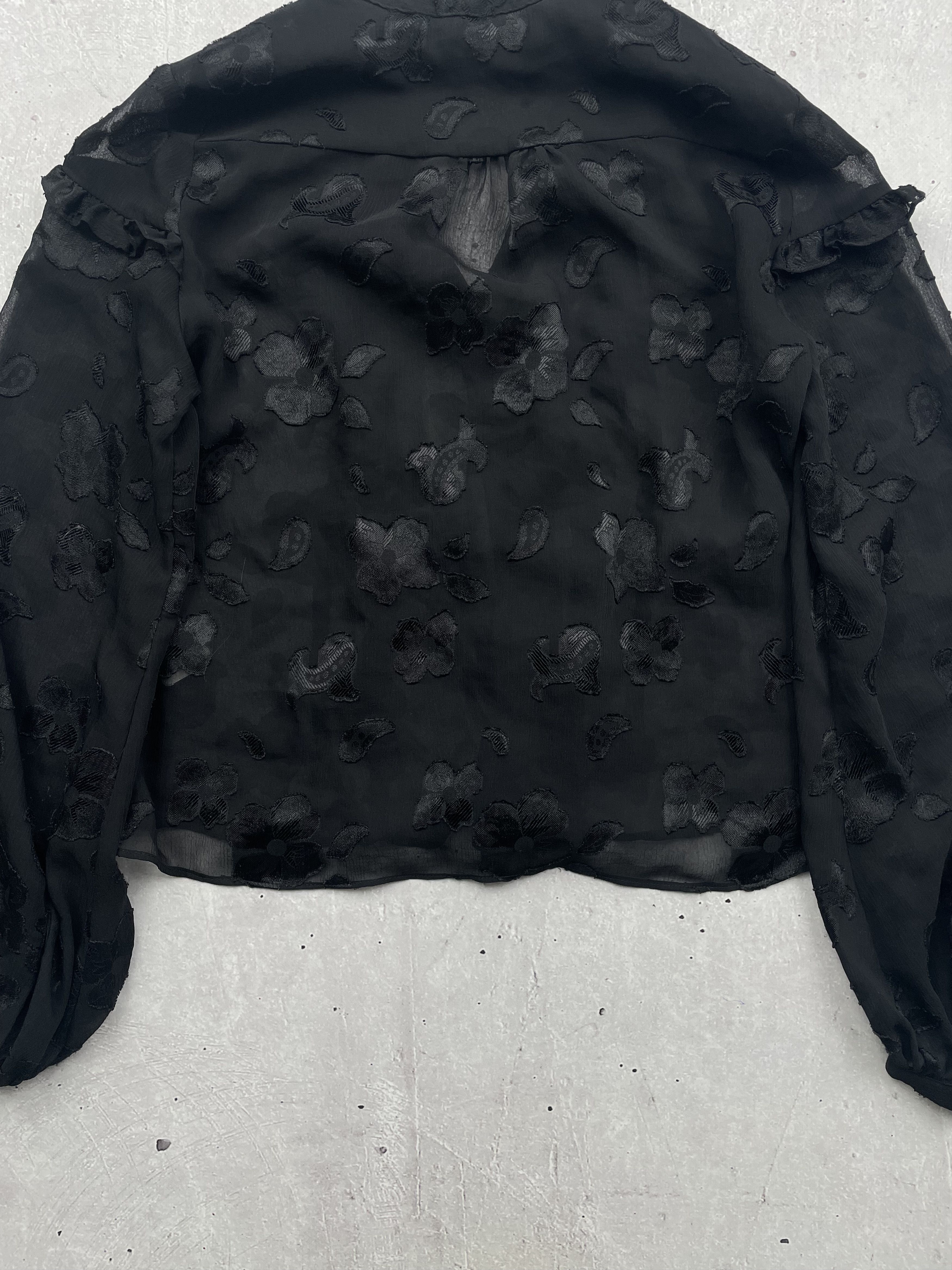 Japanese Brand × Vintage Vintage Mesh Blouses Size M / US 6-8 / IT 42-44 - 7 Thumbnail