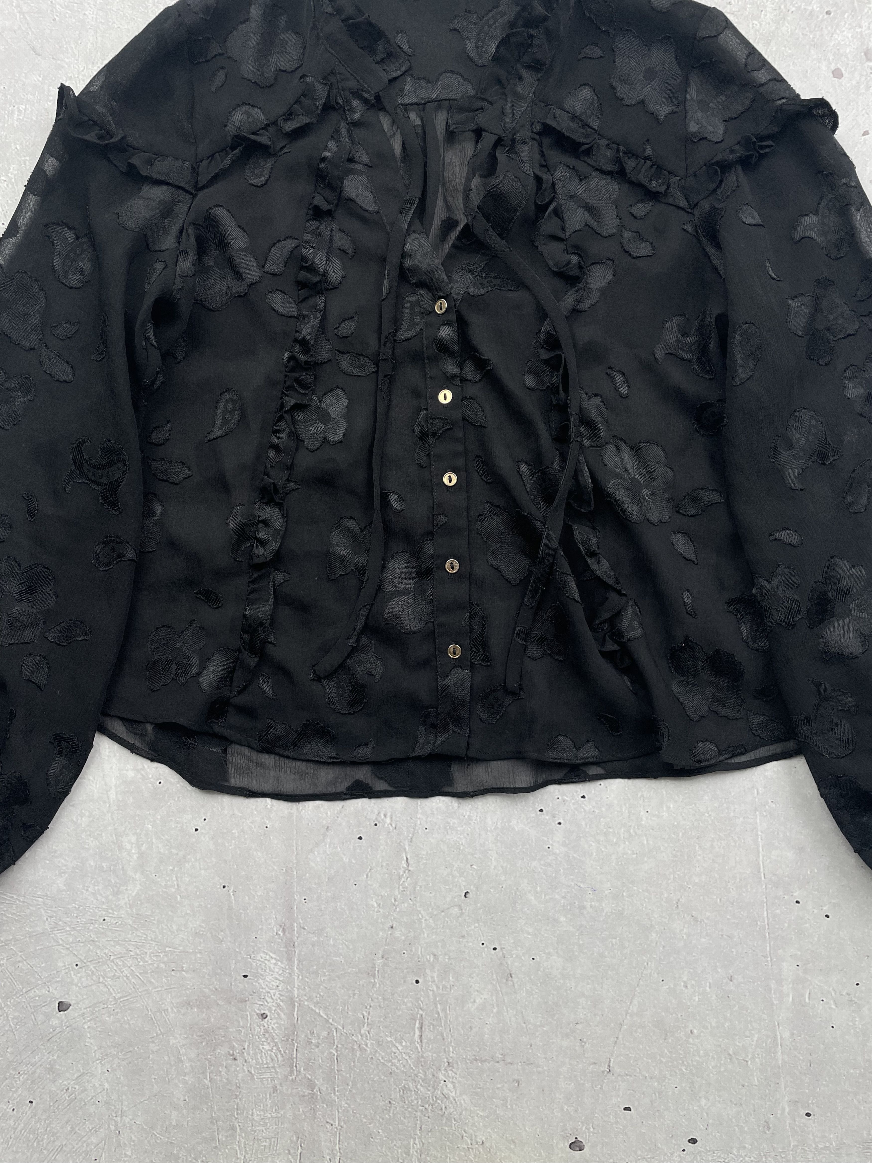 Japanese Brand × Vintage Vintage Mesh Blouses Size M / US 6-8 / IT 42-44 - 3 Thumbnail
