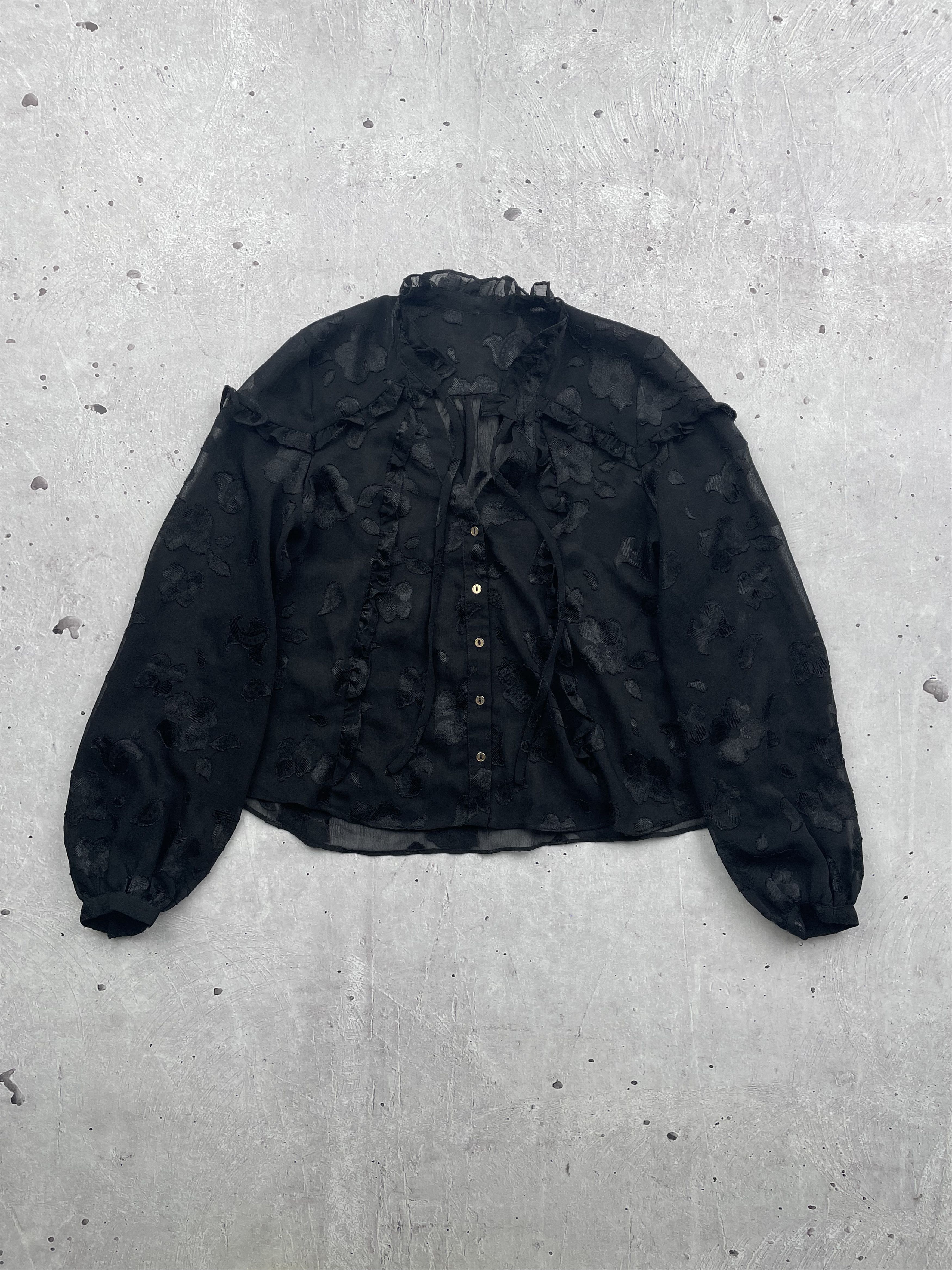 Japanese Brand × Vintage Vintage Mesh Blouses Size M / US 6-8 / IT 42-44 - 1 Thumbnail