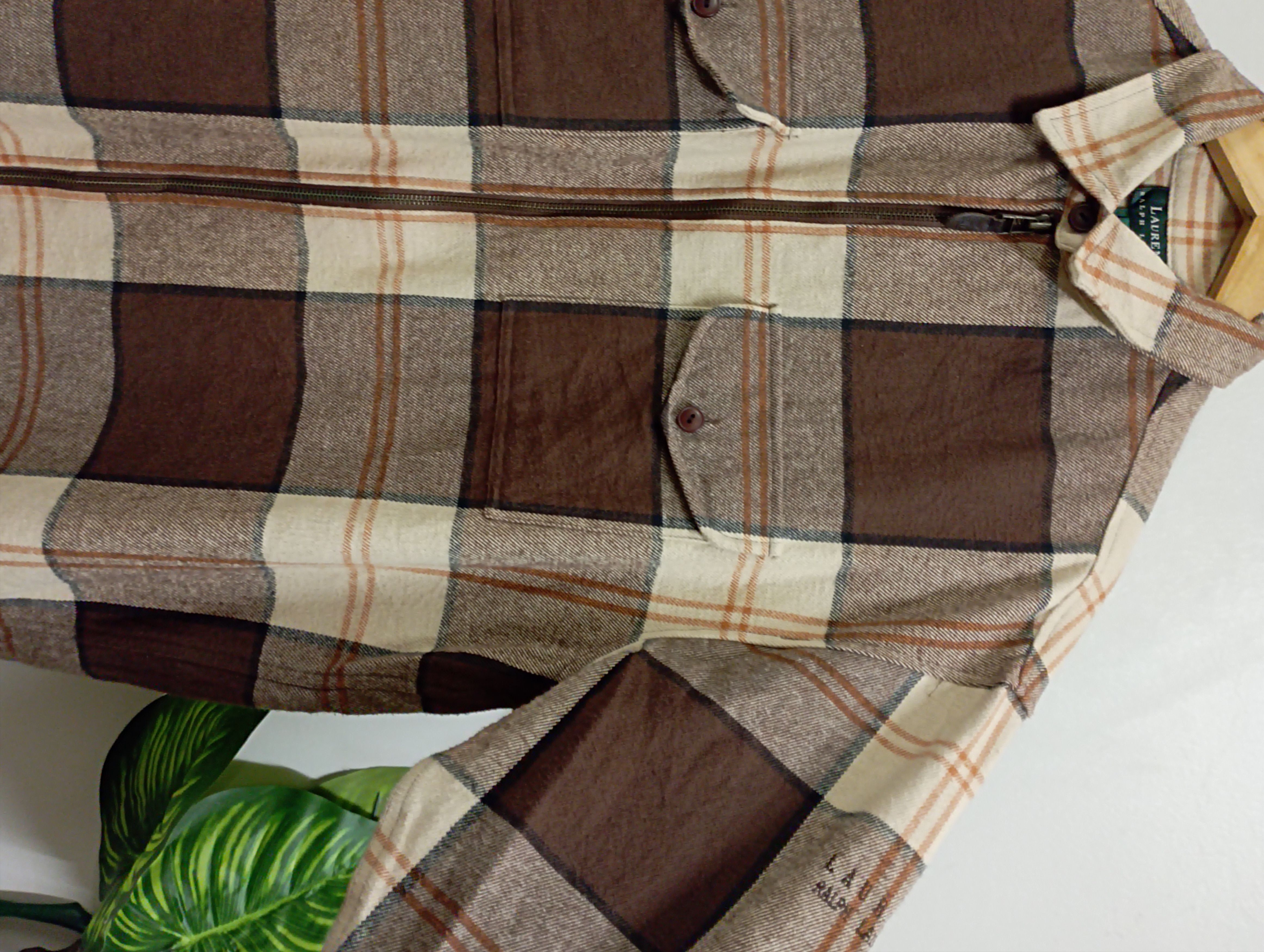 Ralph Lauren Lauren Ralph Lauren Vintage Classic Tartan Zip Up Jacket Size US L / EU 52-54 / 3 - 3 Thumbnail