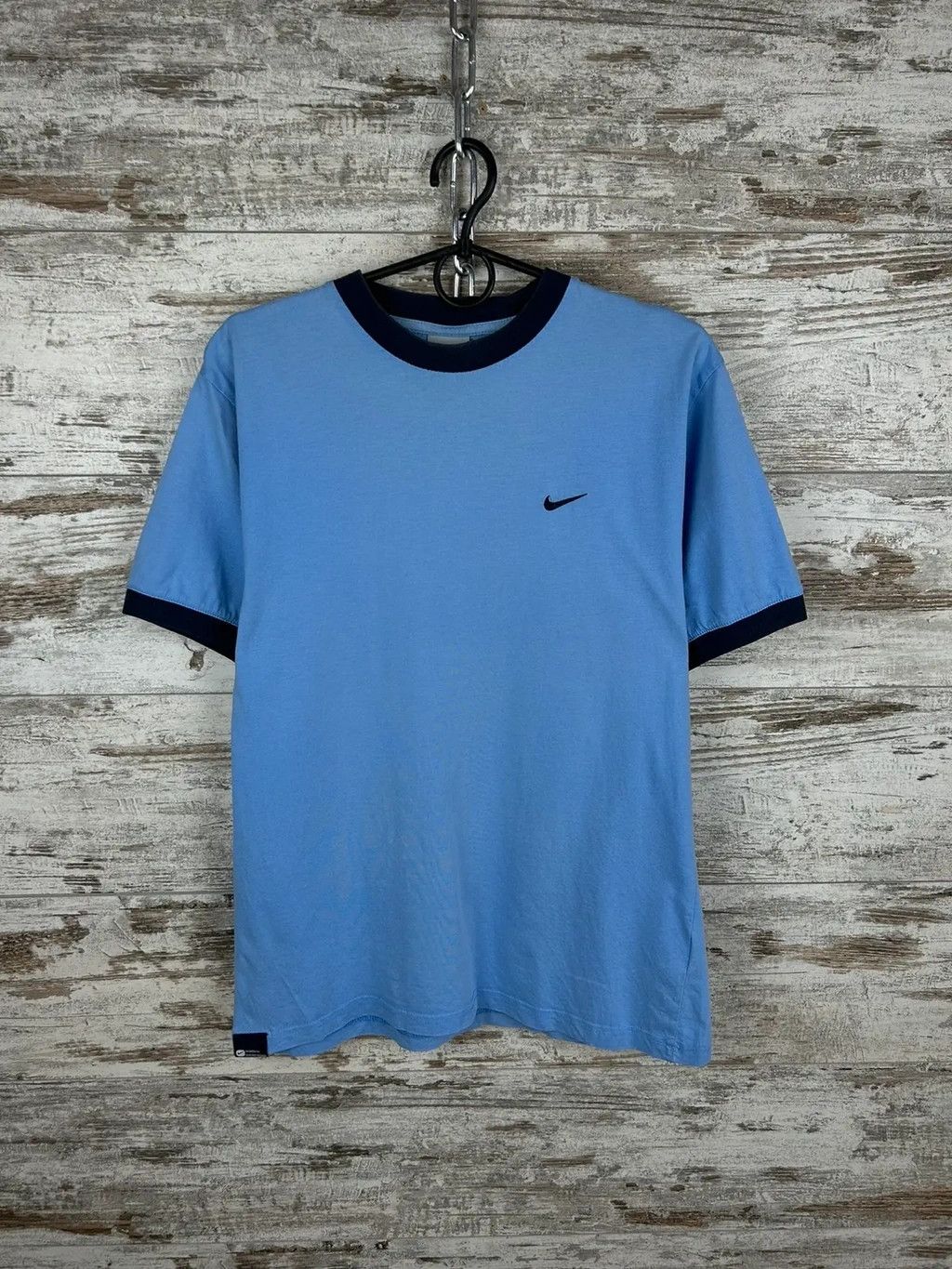 Nike × Vintage Mens Vintage Nike Swoosh T Shirt streetwear y2k rare acg tee Size US S / EU 44-46 / 1 - 1 Thumbnail