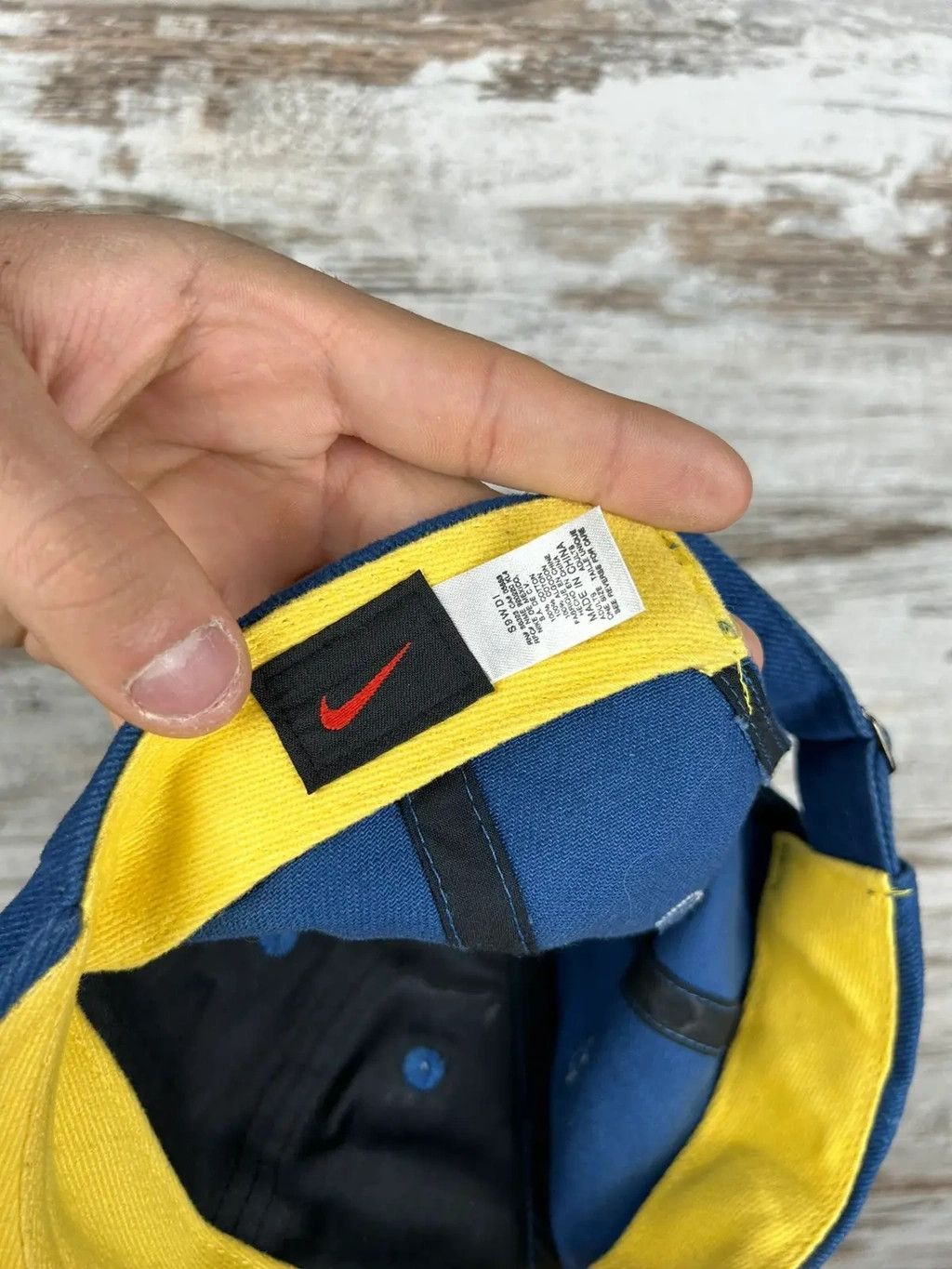 Nike × Vintage Mens Vintage Nike cap big logo swoosh rare streetwear y2k Size ONE SIZE - 12 Thumbnail