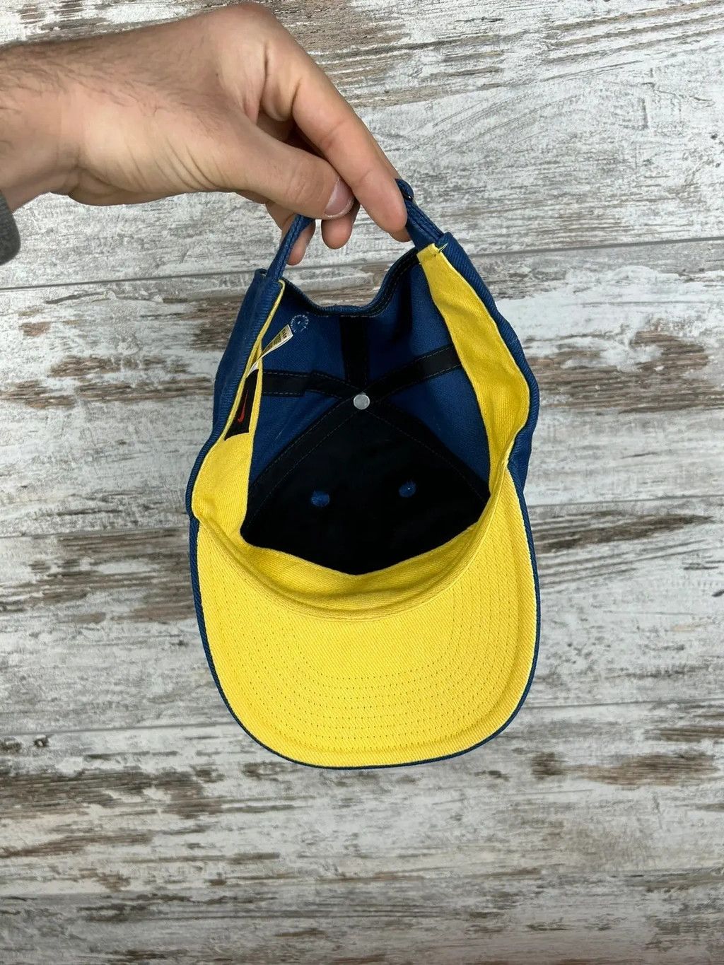 Nike × Vintage Mens Vintage Nike cap big logo swoosh rare streetwear y2k Size ONE SIZE - 9 Thumbnail