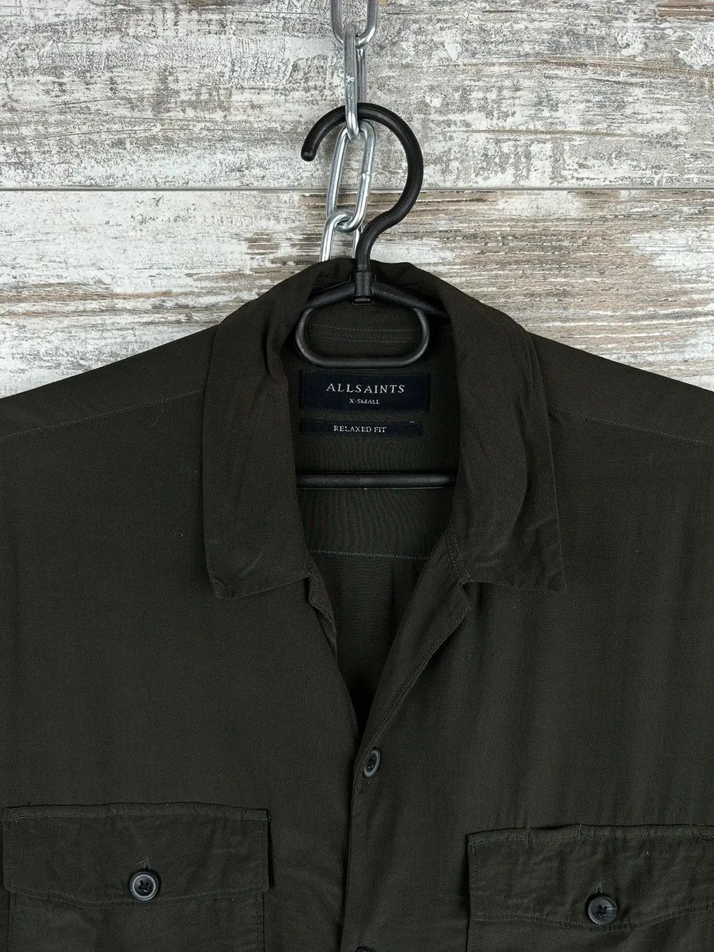 Allsaints Mens AllSaints Vestal SS Shirt olive luxury Size US S / EU 44-46 / 1 - 3 Thumbnail