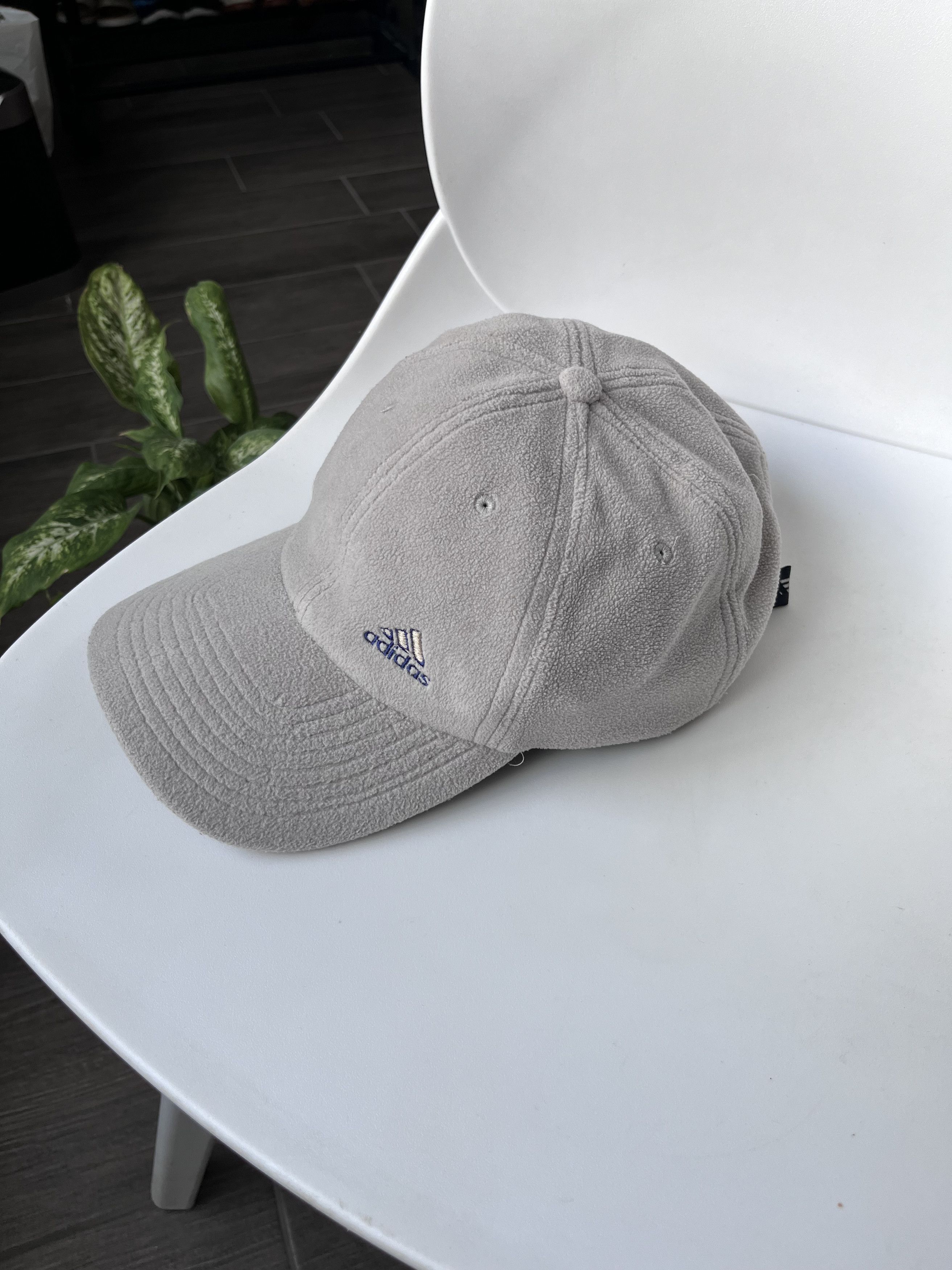 Adidas Japanese Brand Streetwear Adidas Vintage Y2K Beige Fleece Cap Hat Grailed