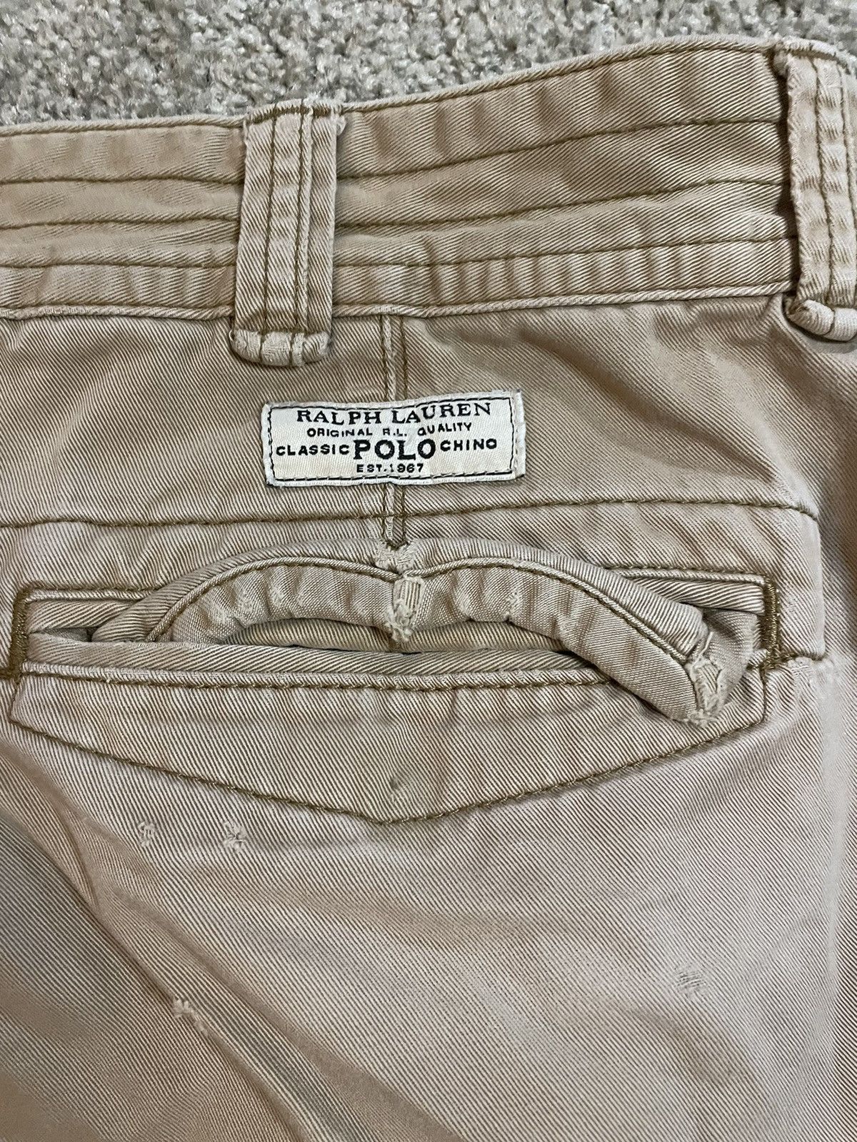 Polo Ralph Lauren × Vintage 1998 Polo Ralph Lauren Distressed Cargo Shorts Size US 38 / EU 54 - 11 Thumbnail