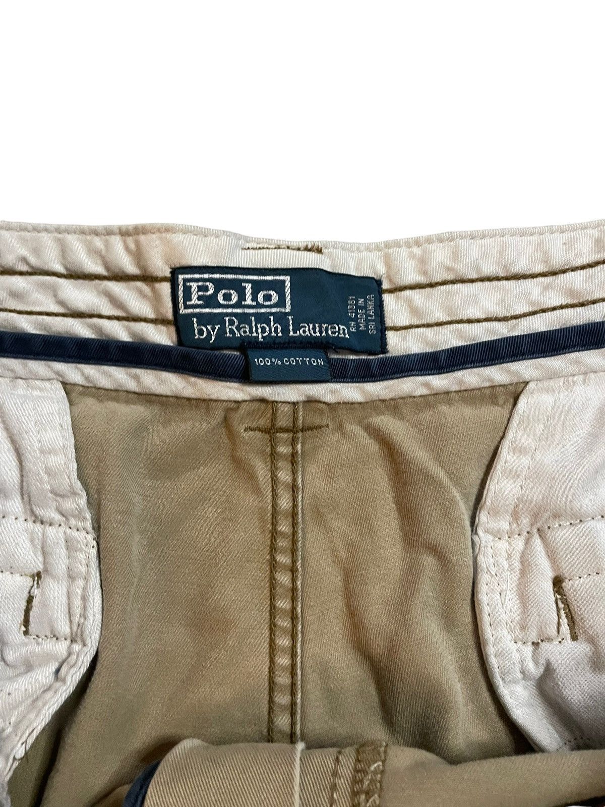 Polo Ralph Lauren × Vintage 1998 Polo Ralph Lauren Distressed Cargo Shorts Size US 38 / EU 54 - 6 Thumbnail