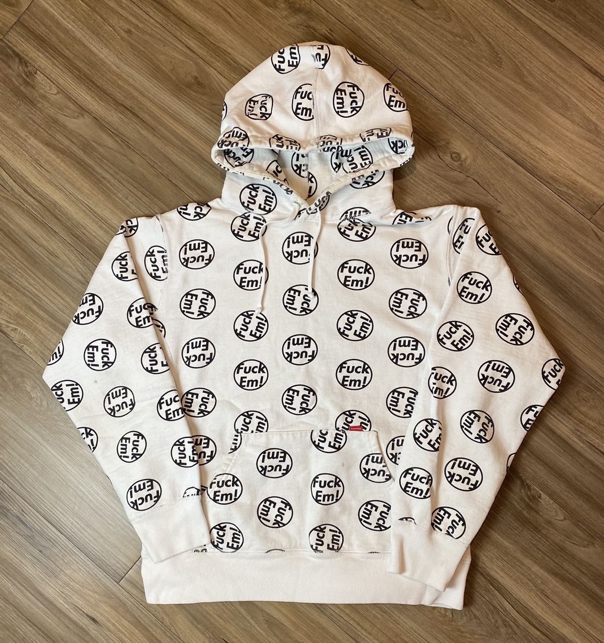 Pre-owned Supreme X Vintage Supreme 2014 Fuck Em Hoodie Box Logo