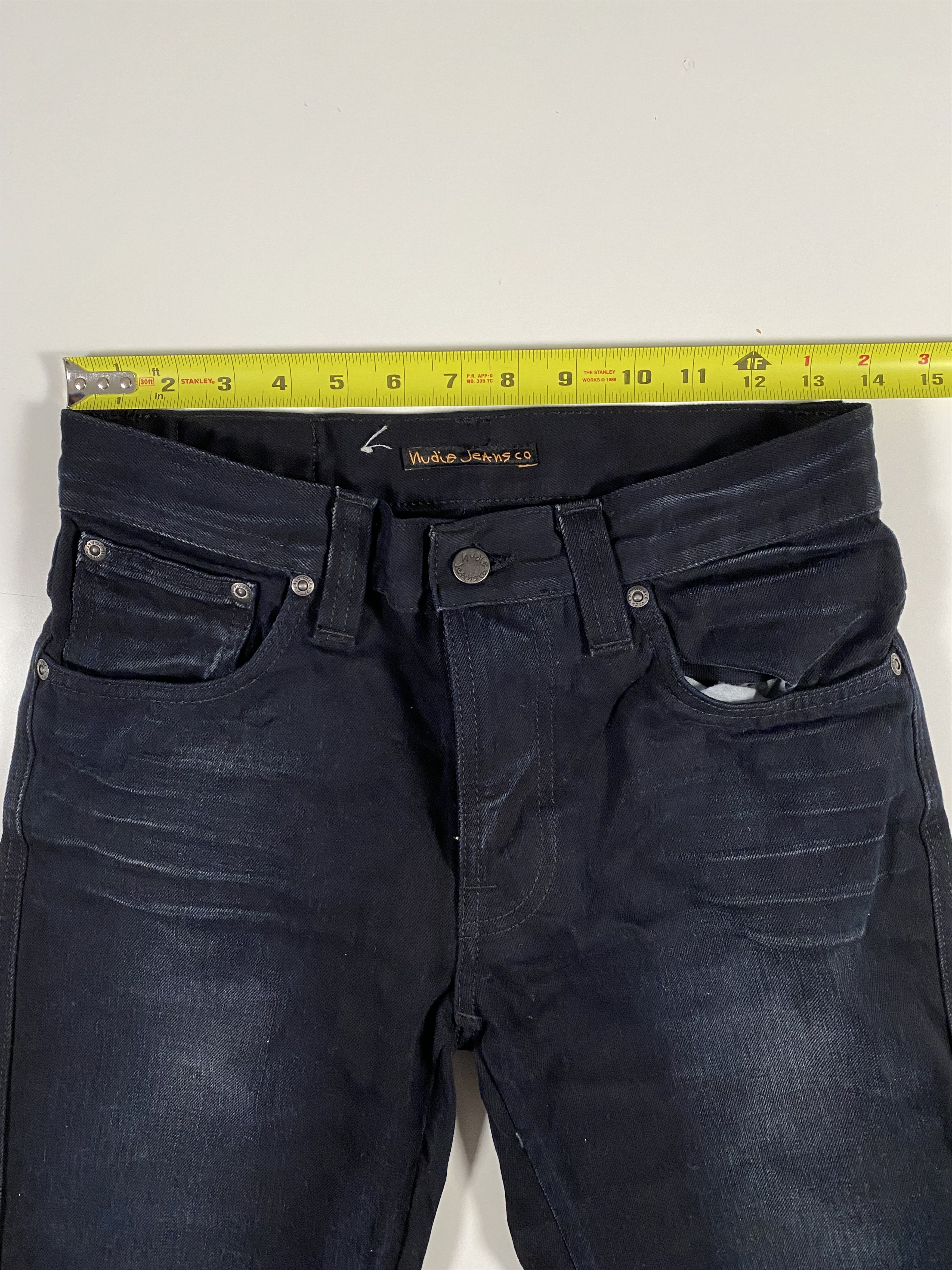 Nudie Jeans nudie jeans slim jim heavy used black denim 28x29 Size US 28 / EU 44 - 7 Thumbnail
