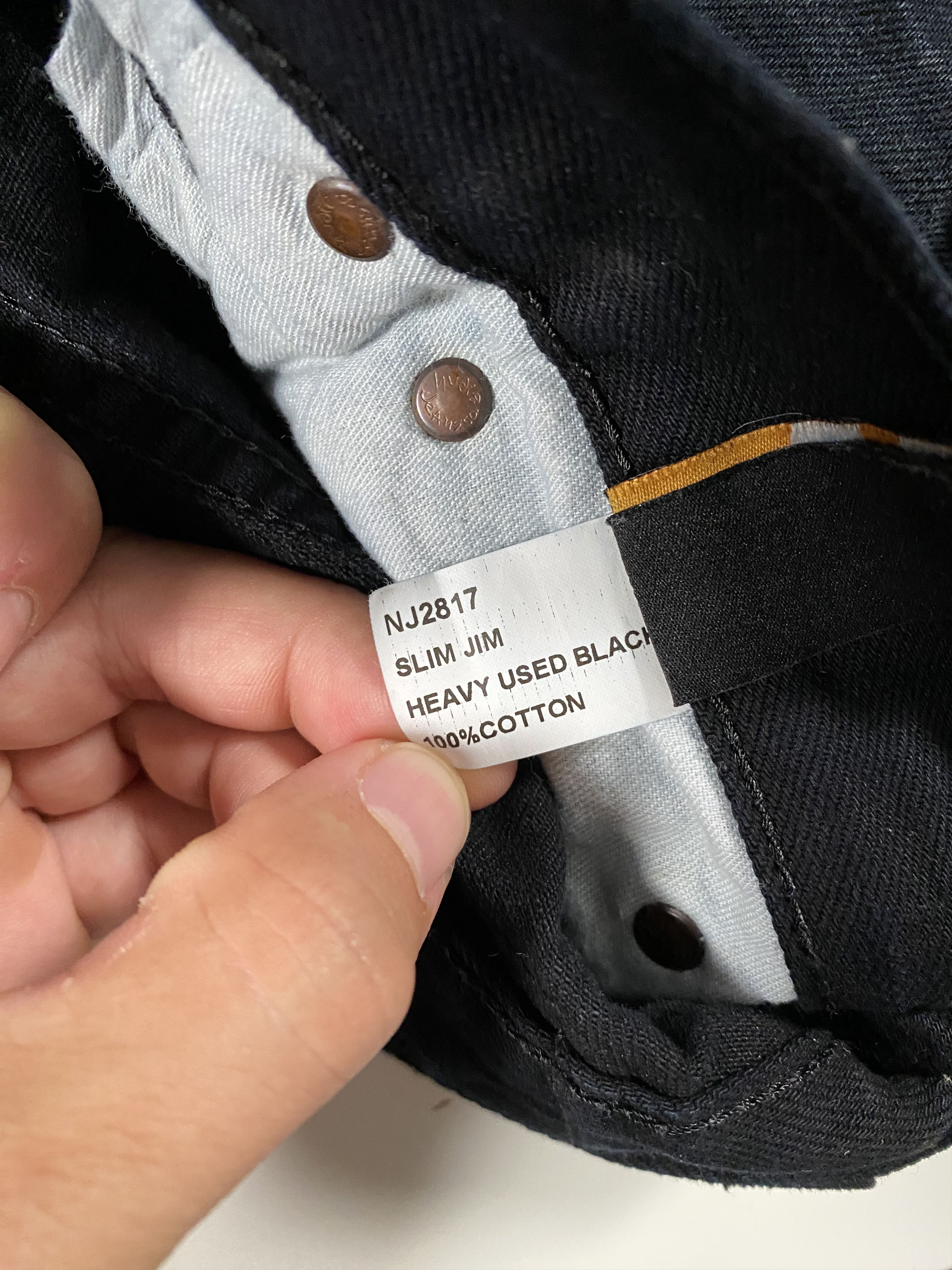 Nudie Jeans nudie jeans slim jim heavy used black denim 28x29 Size US 28 / EU 44 - 5 Thumbnail