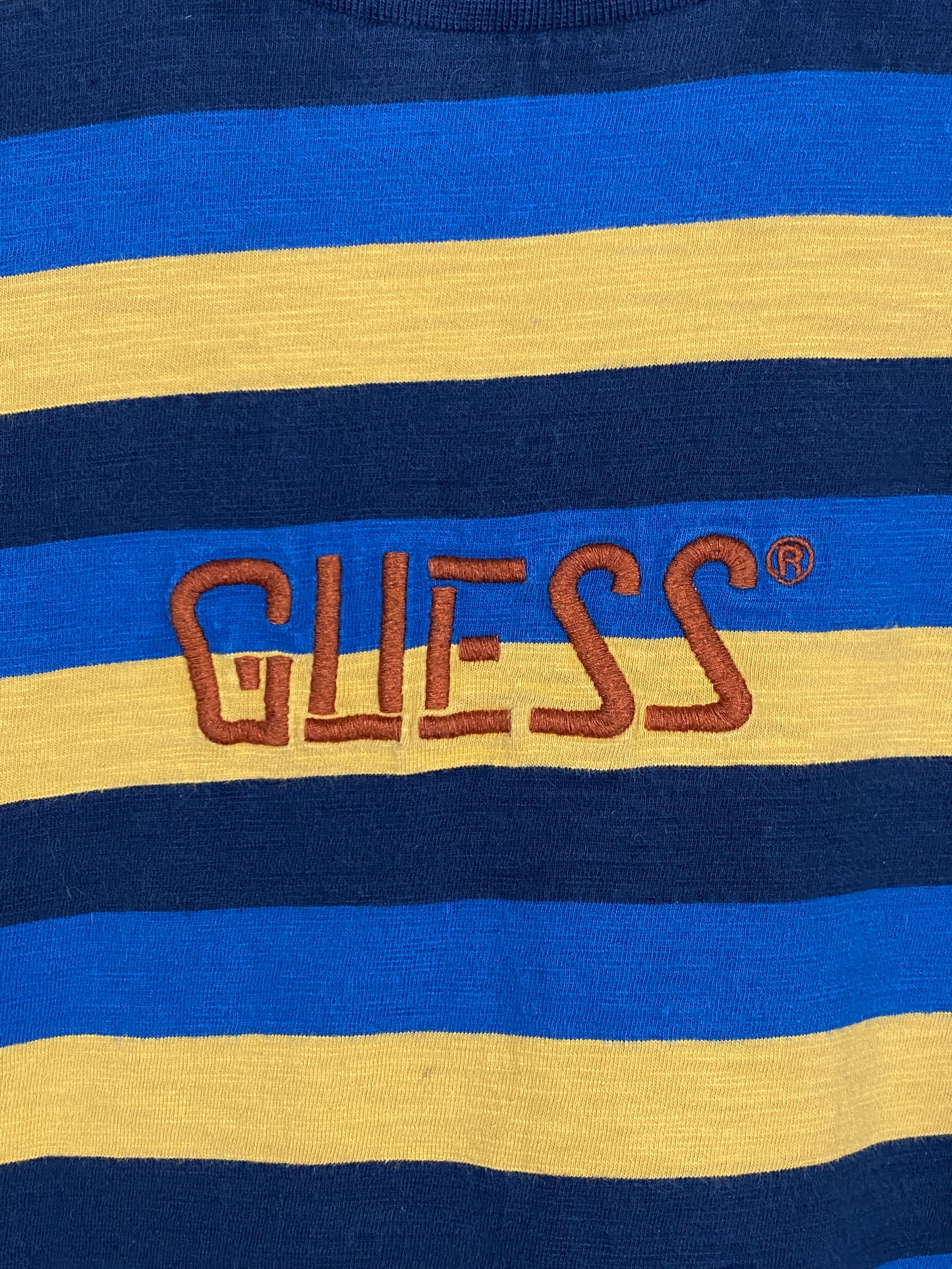 Guess Guess Embroidered Logo Striped T-Shirt Size US S / EU 44-46 / 1 - 2 Thumbnail