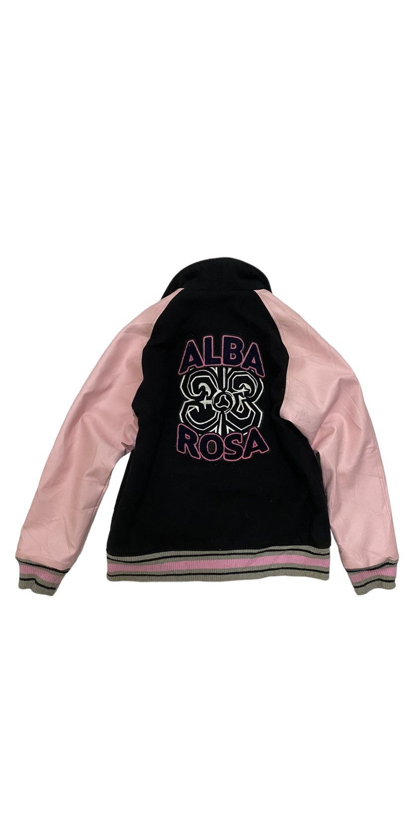 Vintage VTG Alba Rosa My Tane Varsity Leather Wool Jacket Size US M / EU 48-50 / 2 - 1 Thumbnail