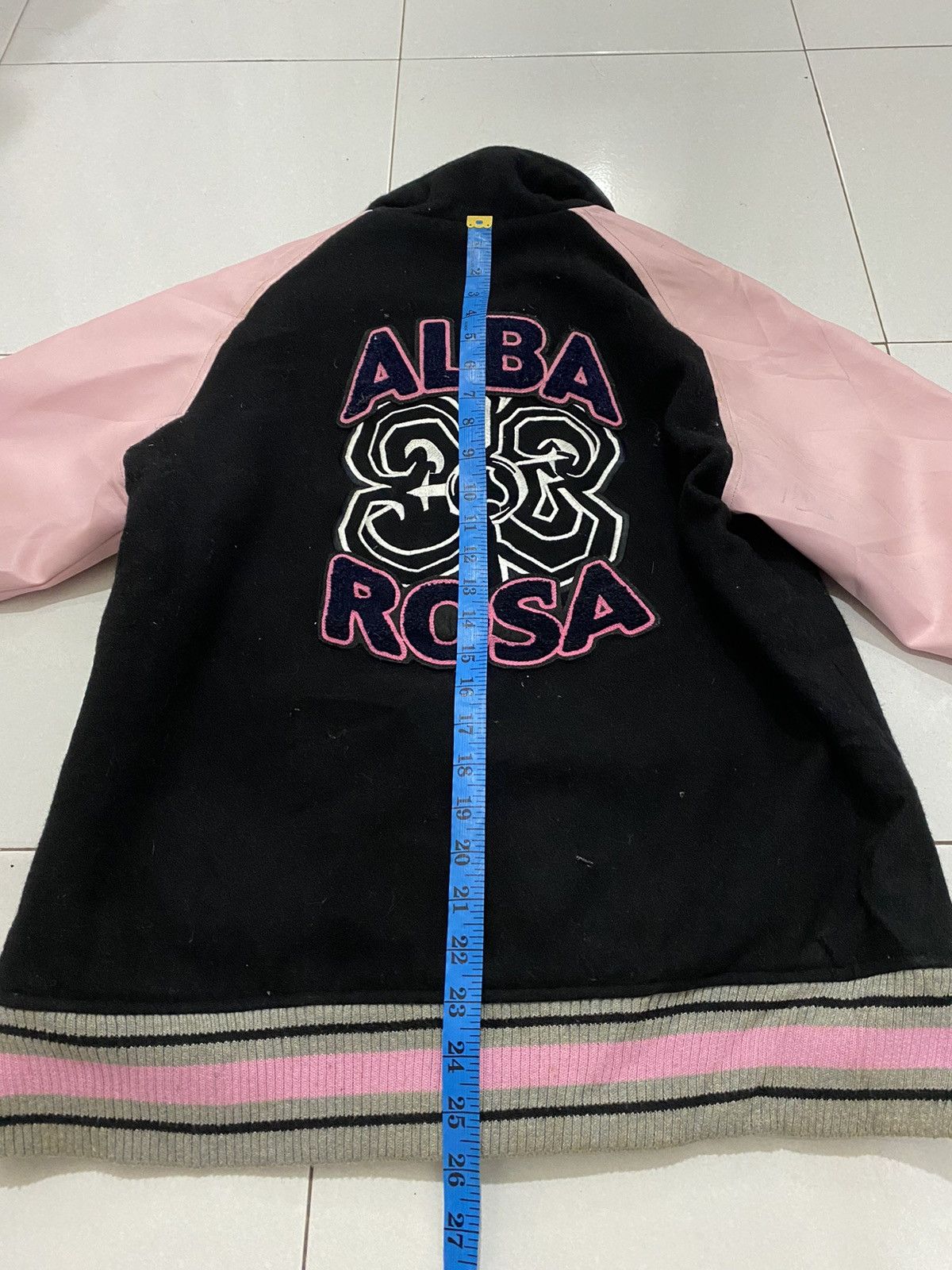 Vintage VTG Alba Rosa My Tane Varsity Leather Wool Jacket Size US M / EU 48-50 / 2 - 12 Thumbnail